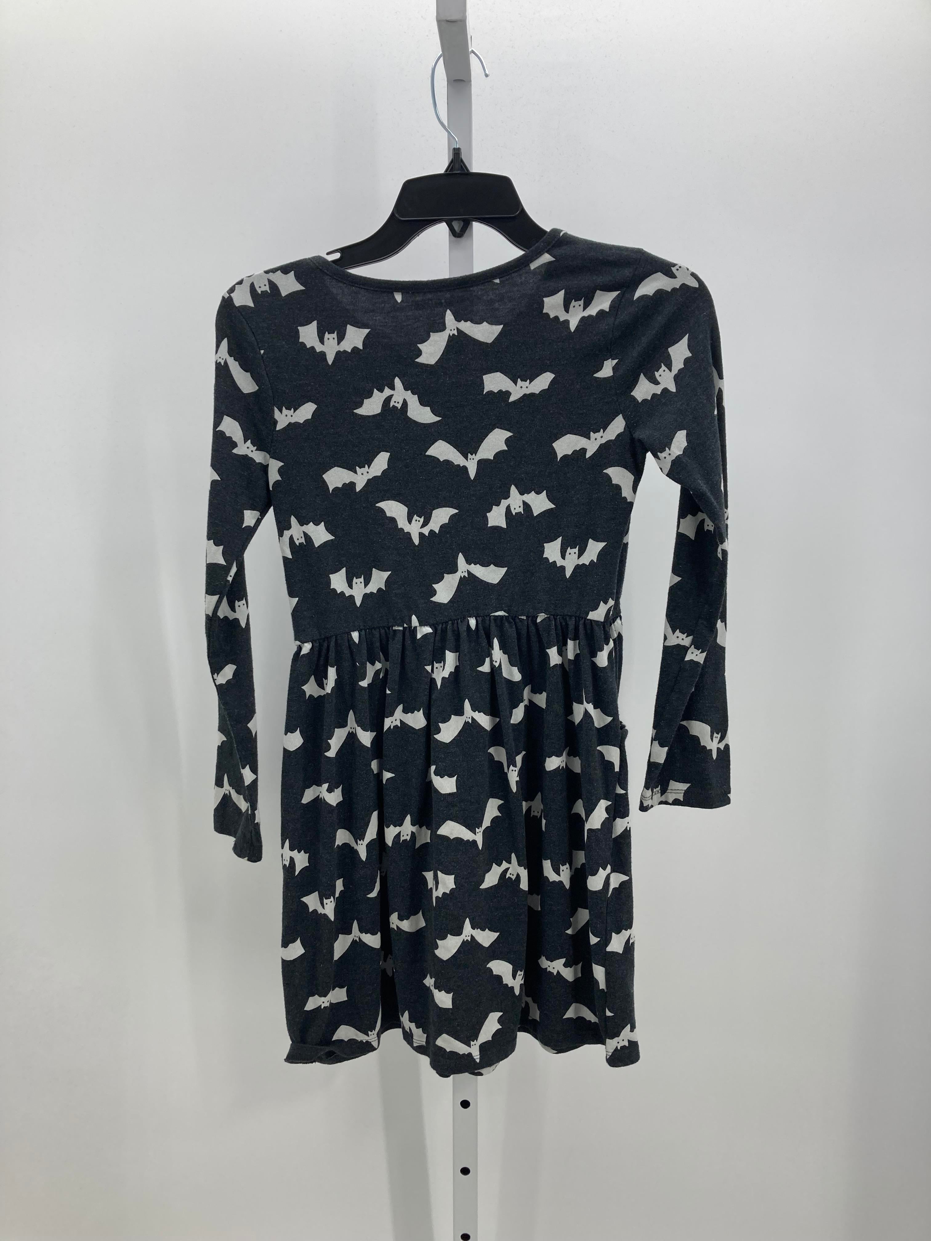 LONG SLV DRESS BATS PRINT