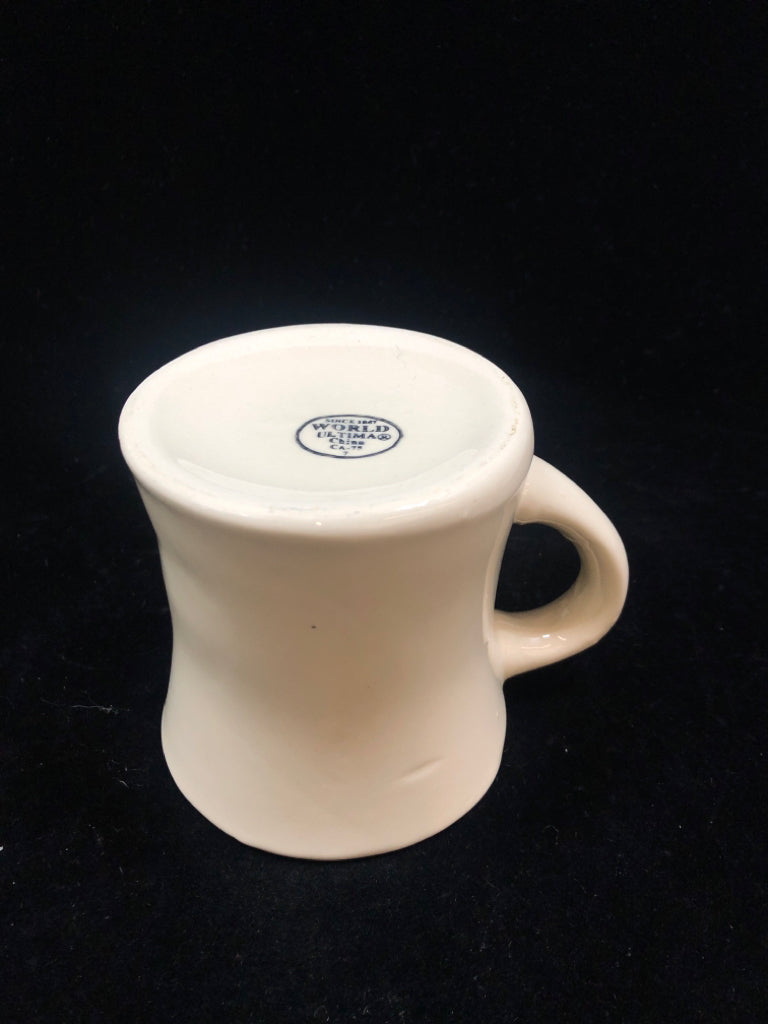7 CREAM HEAVY DUTY DINER MUGS.