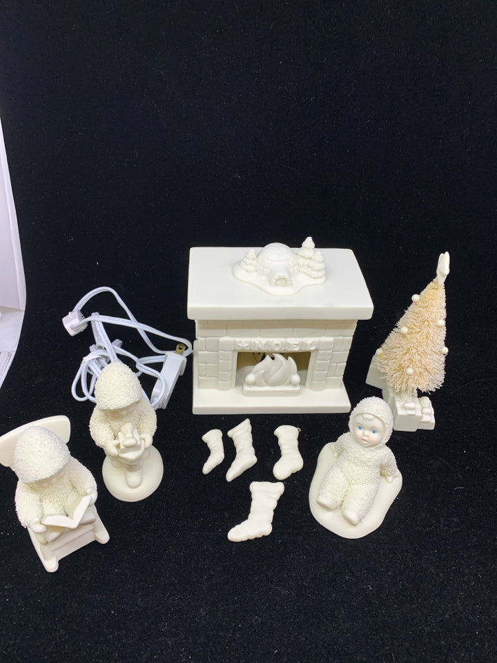 SNOWBABIES CHRISTMAS MORNING- 5pc.