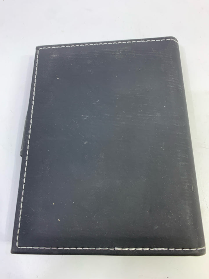 FAUX BLACK LEATHER PHOTO ALBUM.