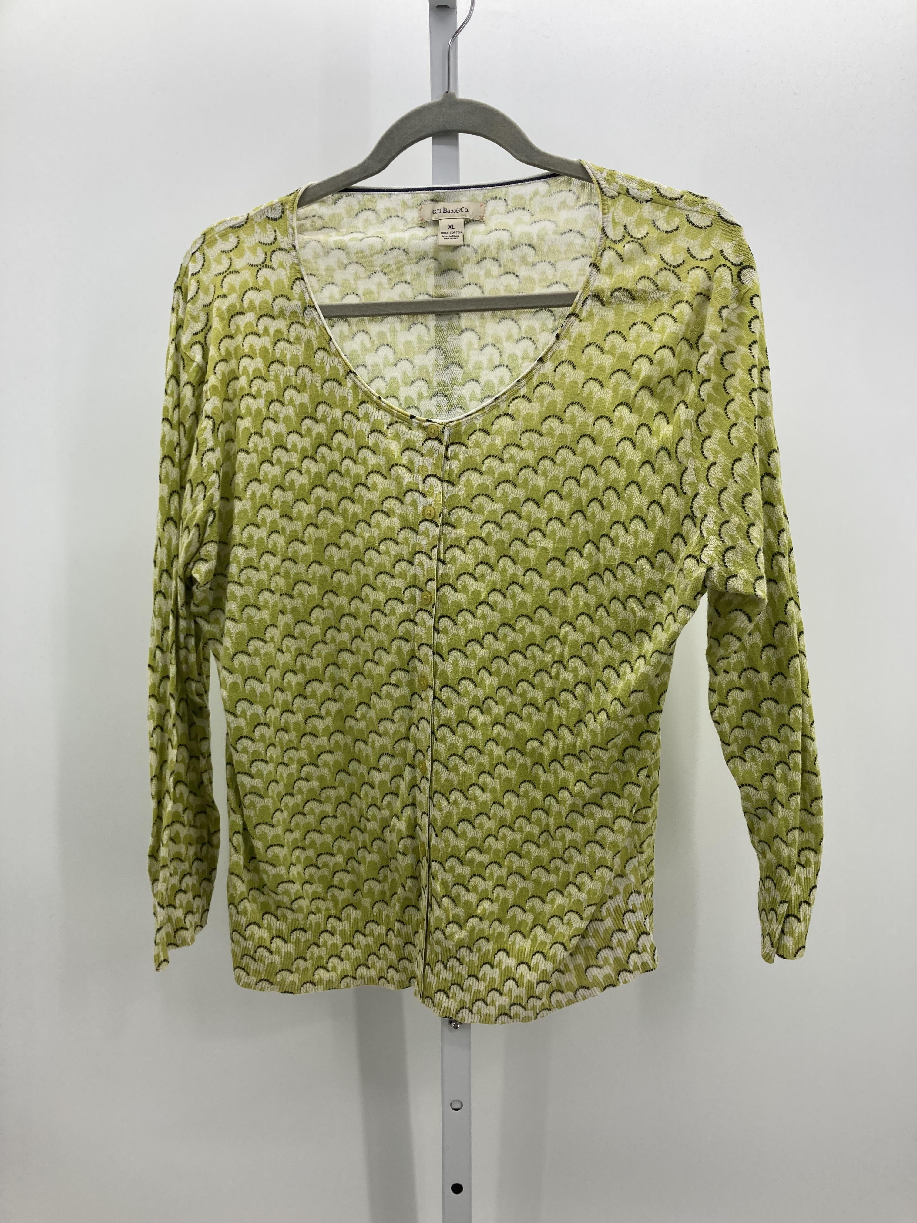 G.H. Bass & Co. Size Extra Large Misses Long Slv Sweater