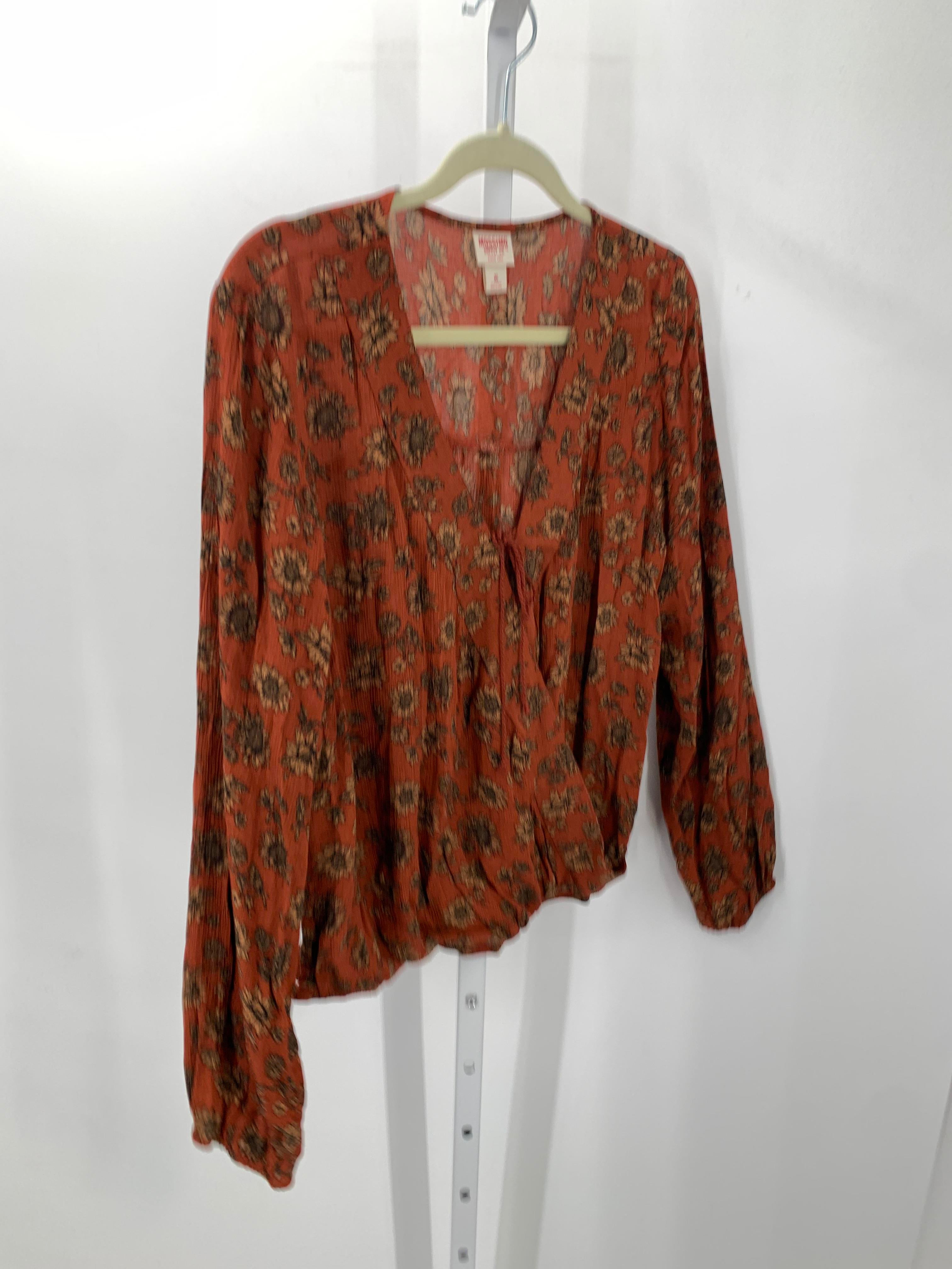 Mossimo Size Extra Large Misses Long Sleeve Shirt