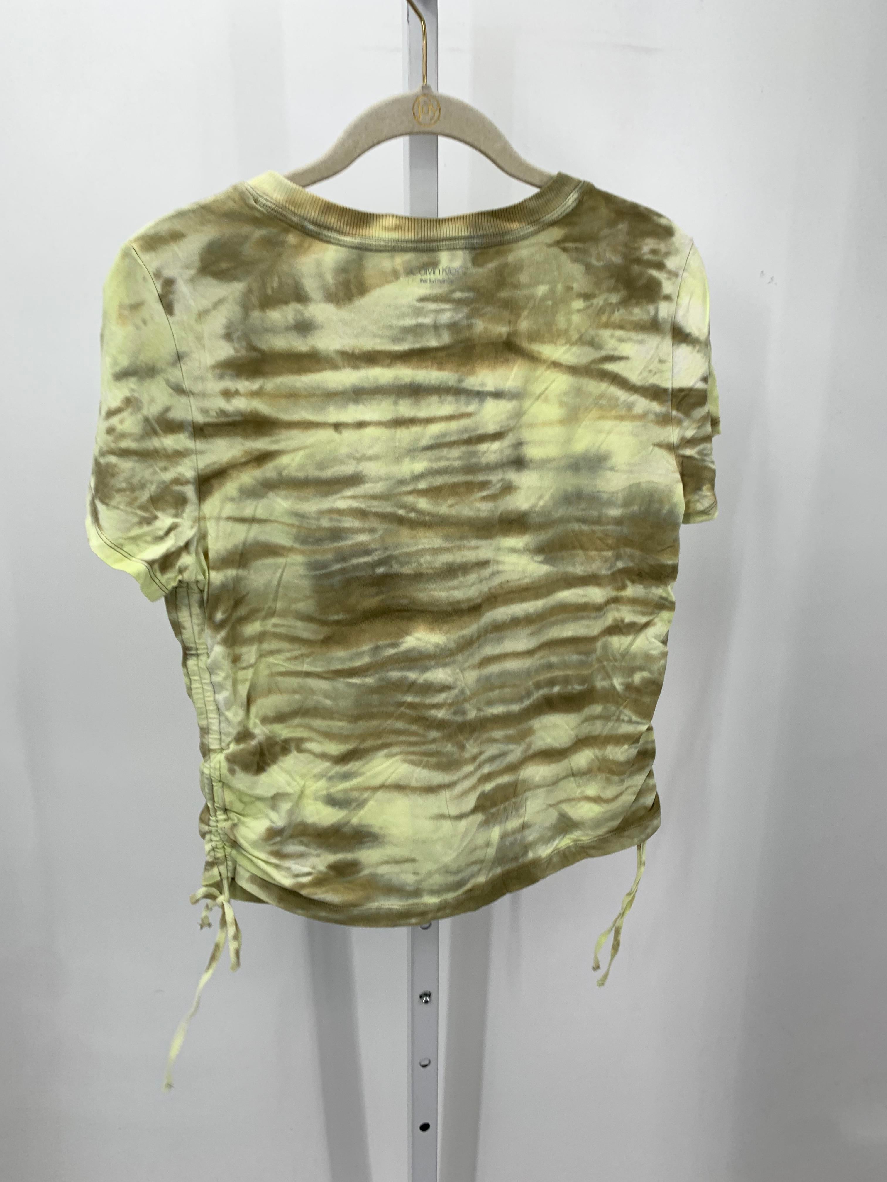 Calvin Klein Size Large Misses Short Sleeve Shirt