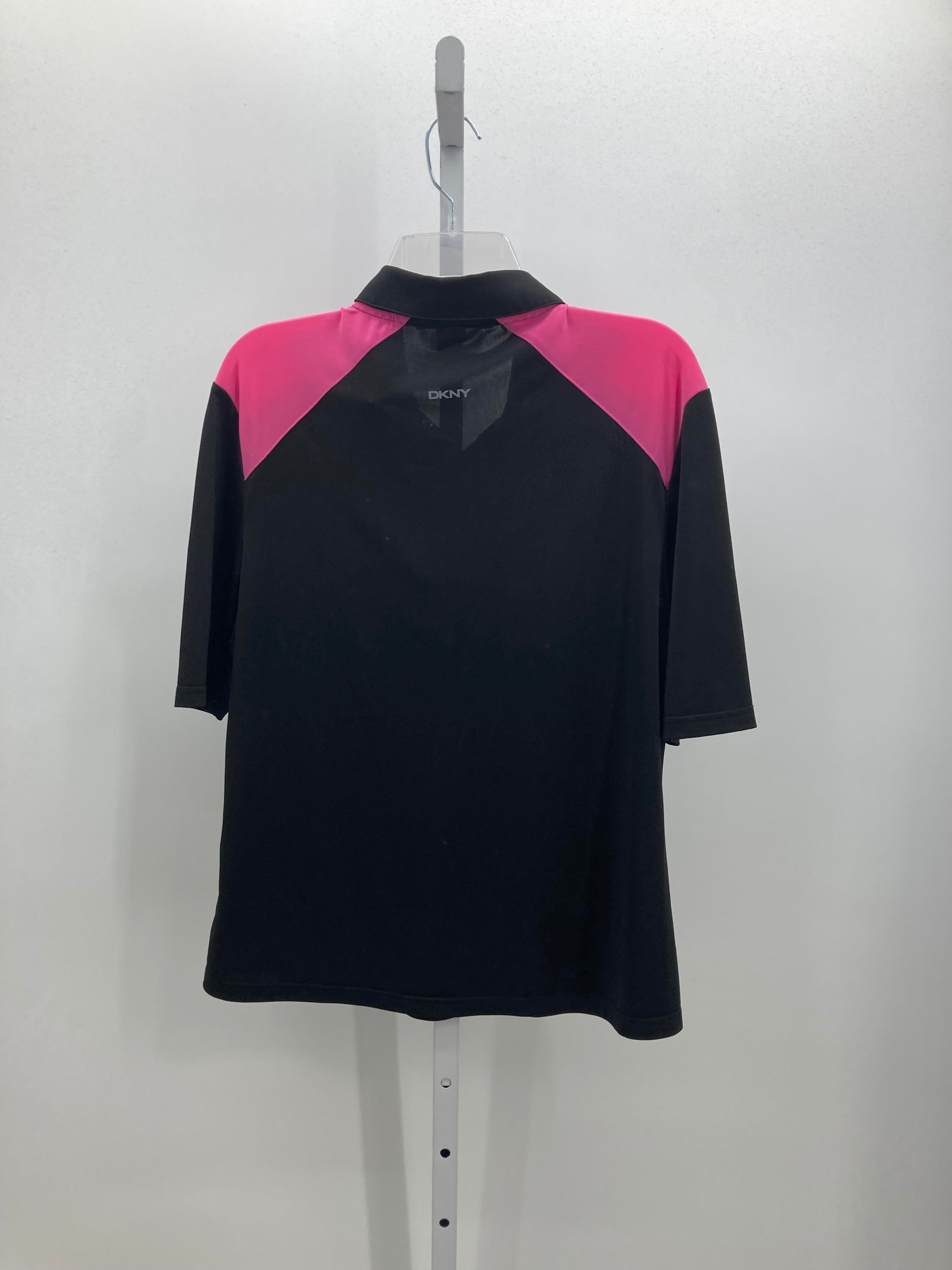 DKNY Size Large Misses Short Sleeve Shirt