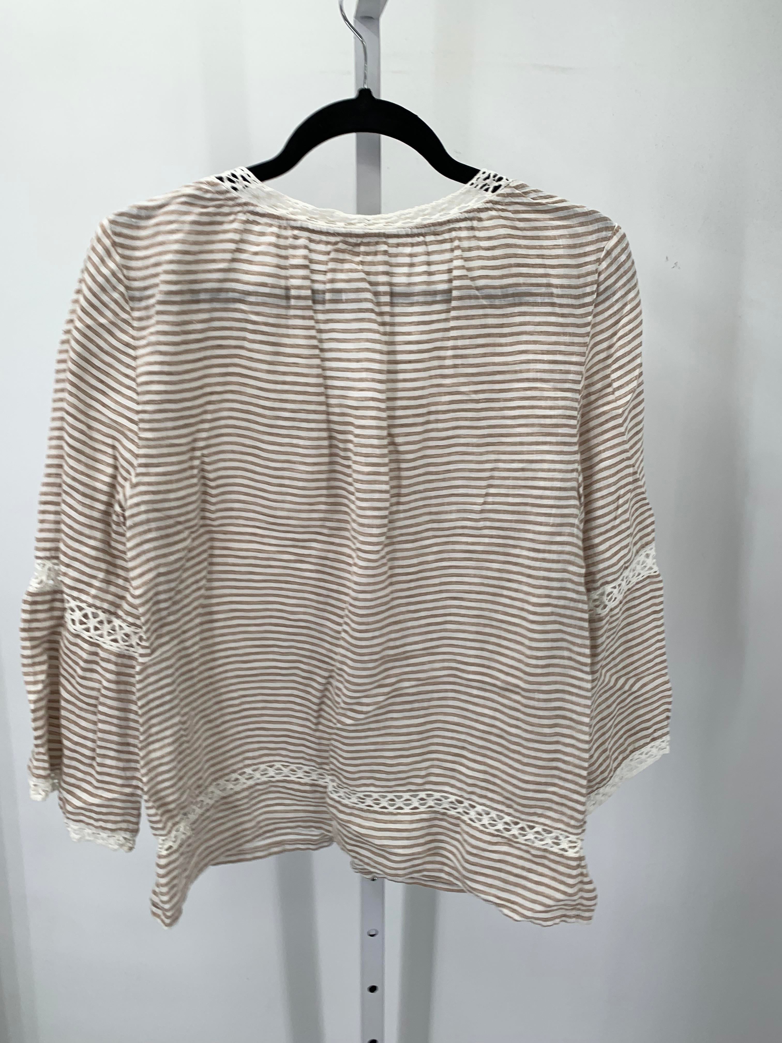Chico's Size Small Misses 3/4 Sleeve Shirt