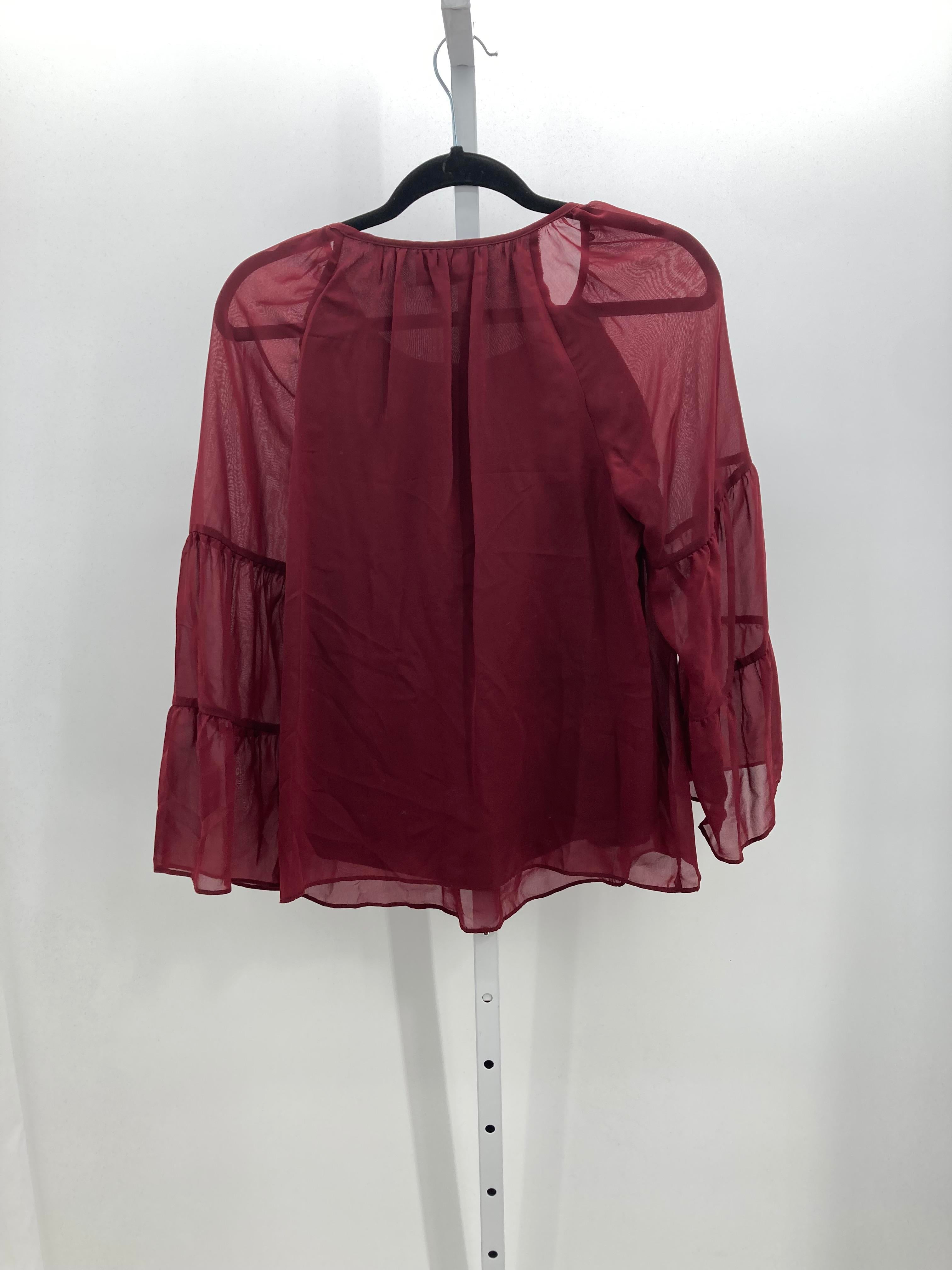 JM Collection Size Medium Petite Petite Long Sleeve Shirt