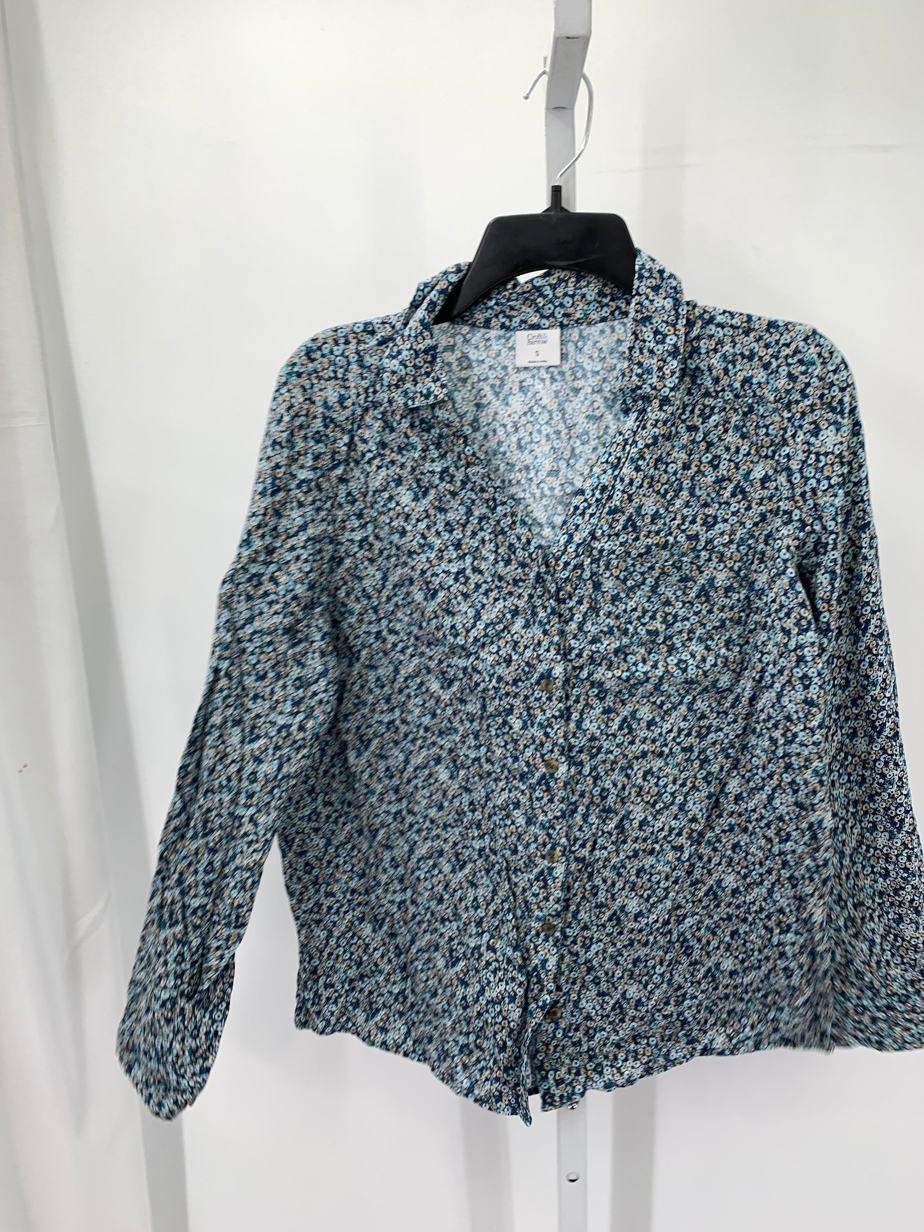 Croft & Barrow Size Small Misses Long Sleeve Shirt