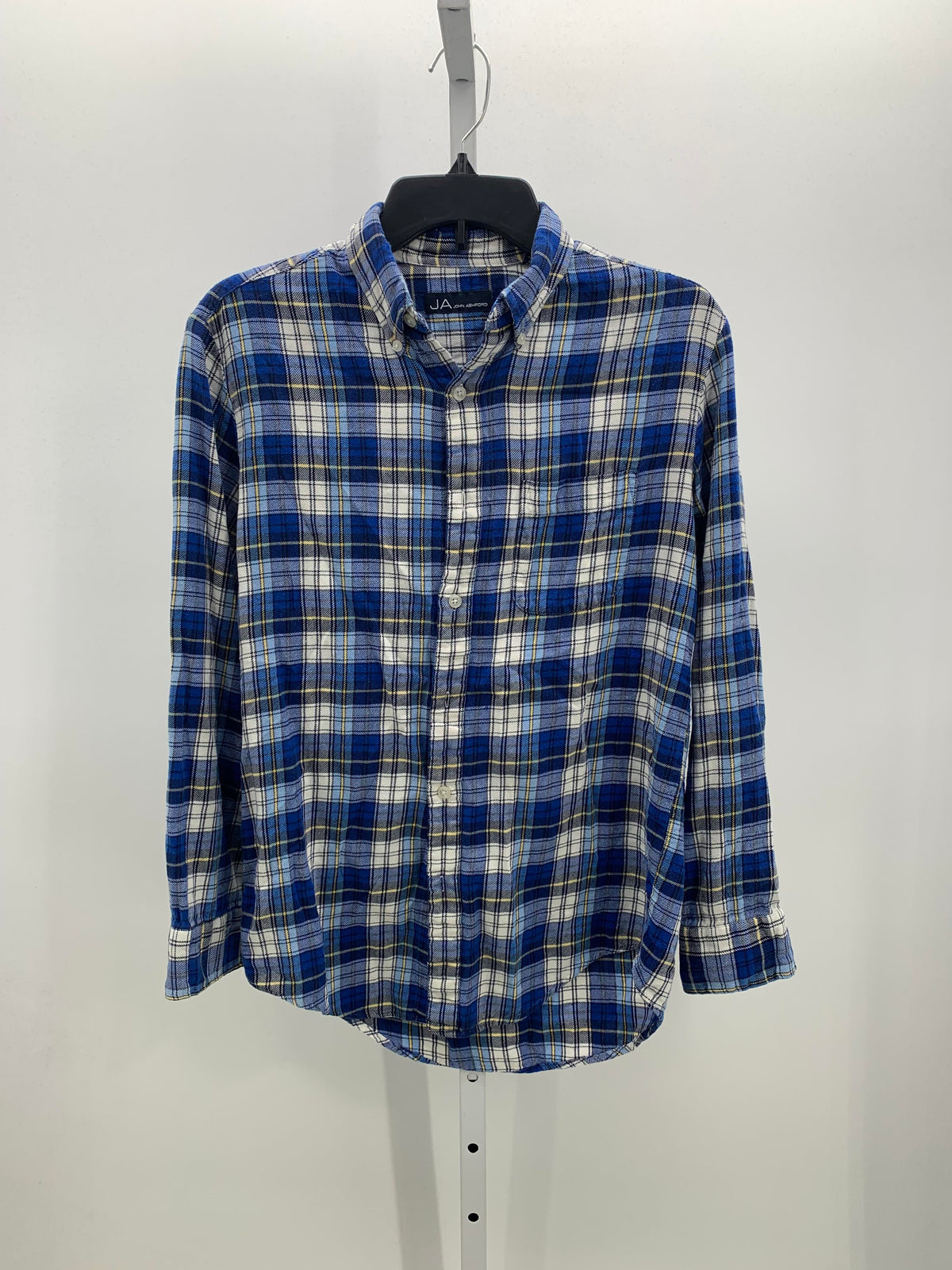 WHITE YELLOW PLAID