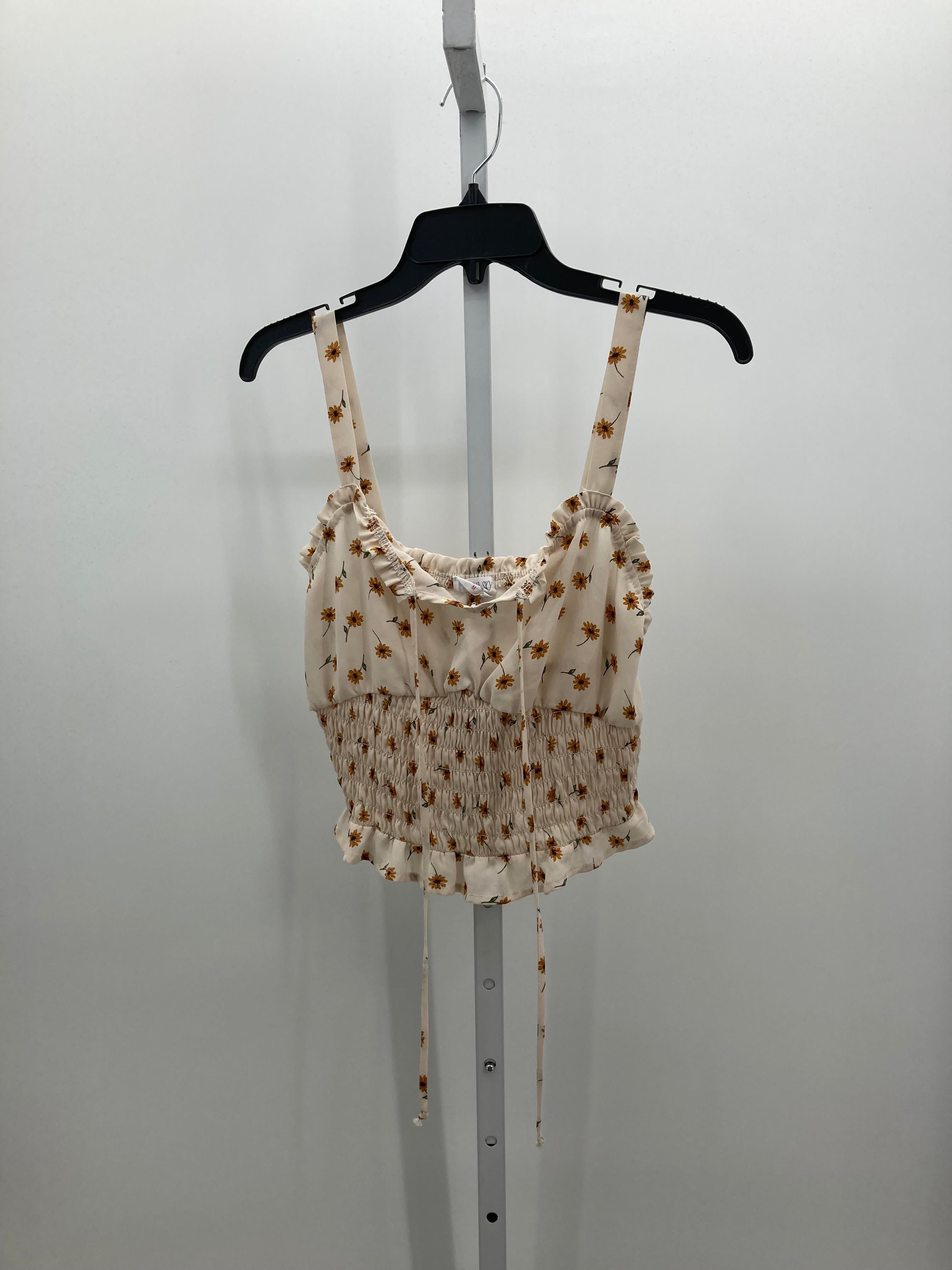 Size Medium Juniors Sleeveless Shirt
