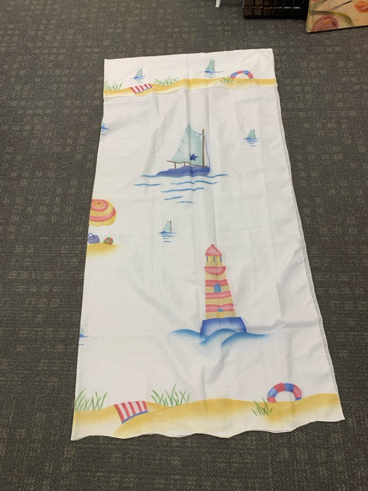 NIP LIGHT HOUSE SHOWER CURTAIN.