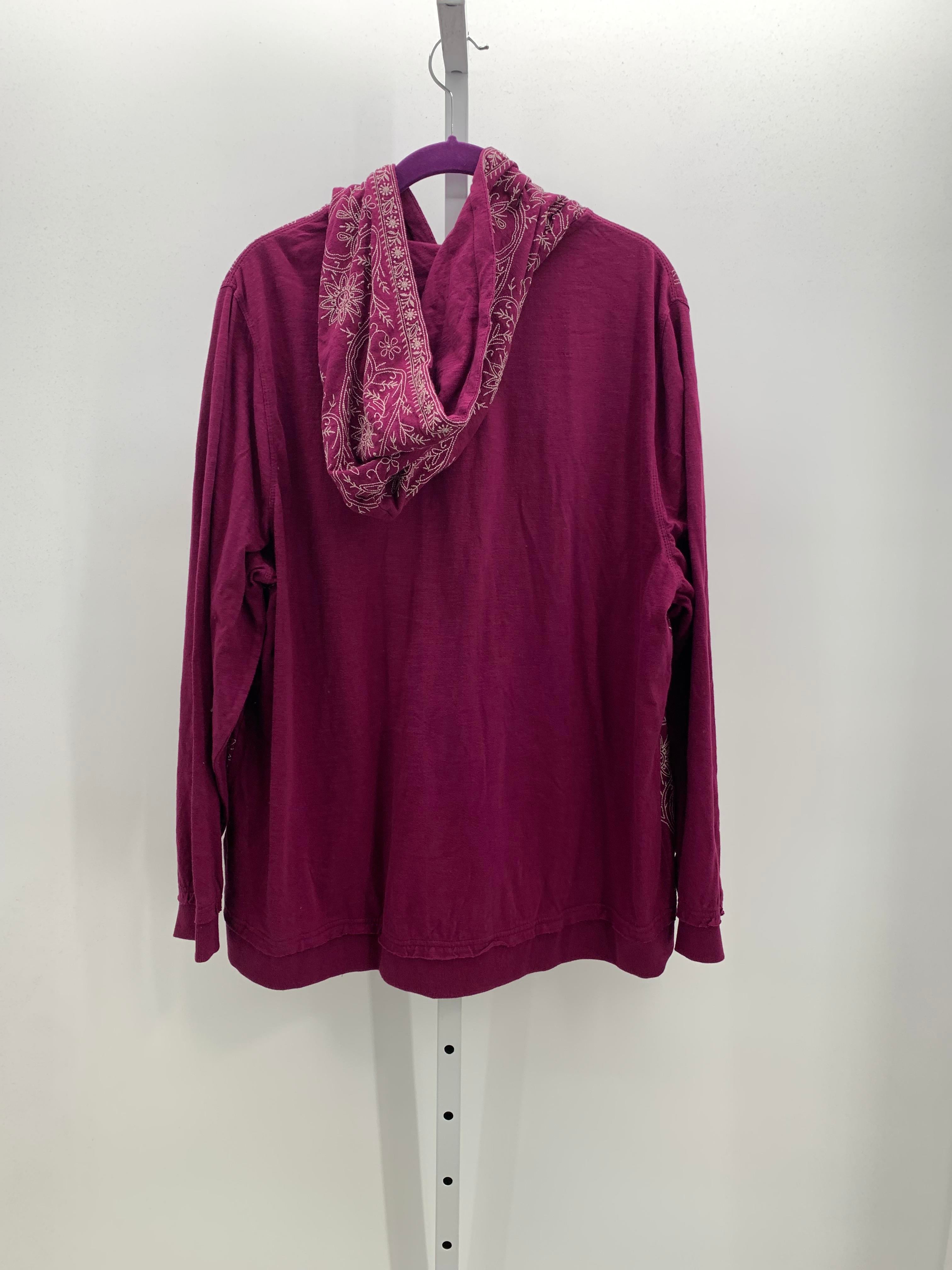 Soft Surroundings Size 1X Womens Sweat Jacket