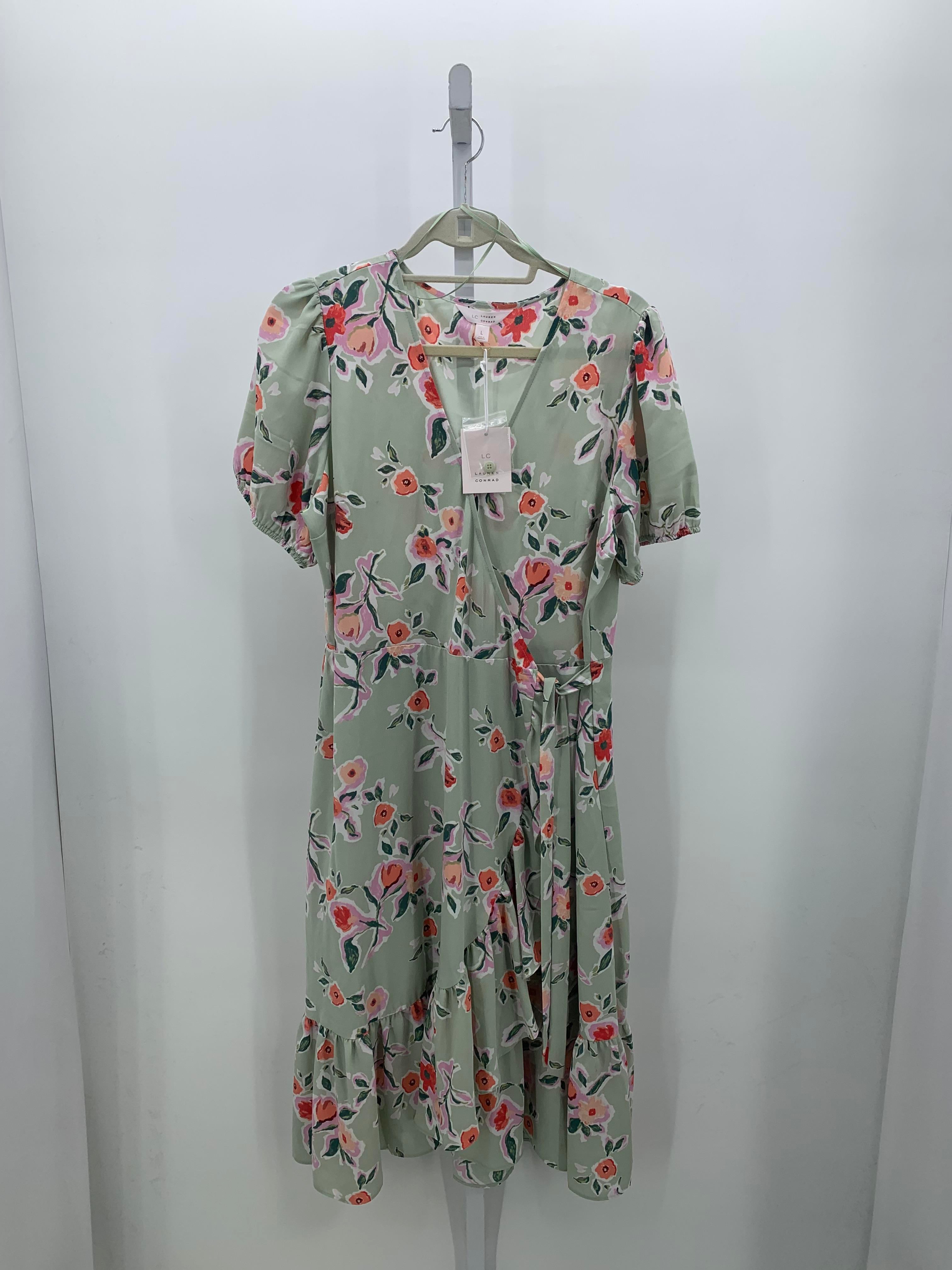 Lauren Conrad Size Large Misses Short Sleeve Dress