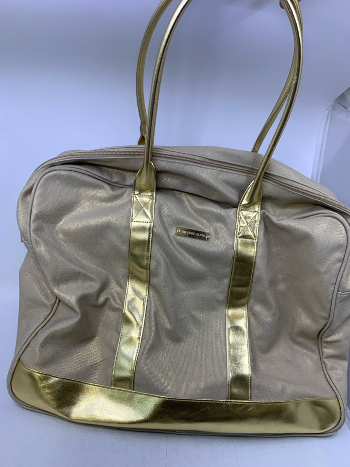 Michael Kors Gold Shimmer Weekender Bag *Minor Marks/Wear