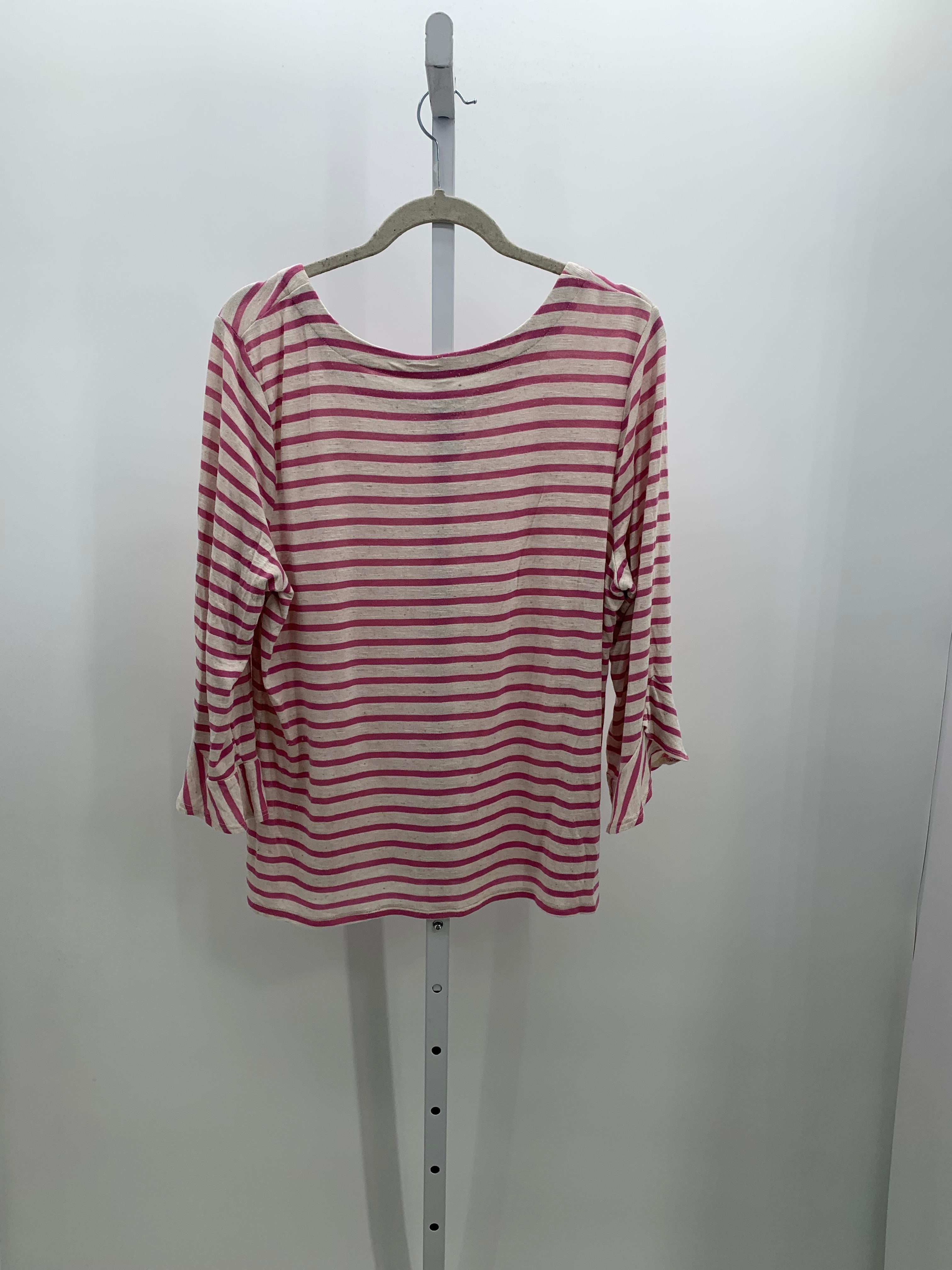 Croft & Barrow Size Large Petite Petite 3/4 Sleeve Shirt