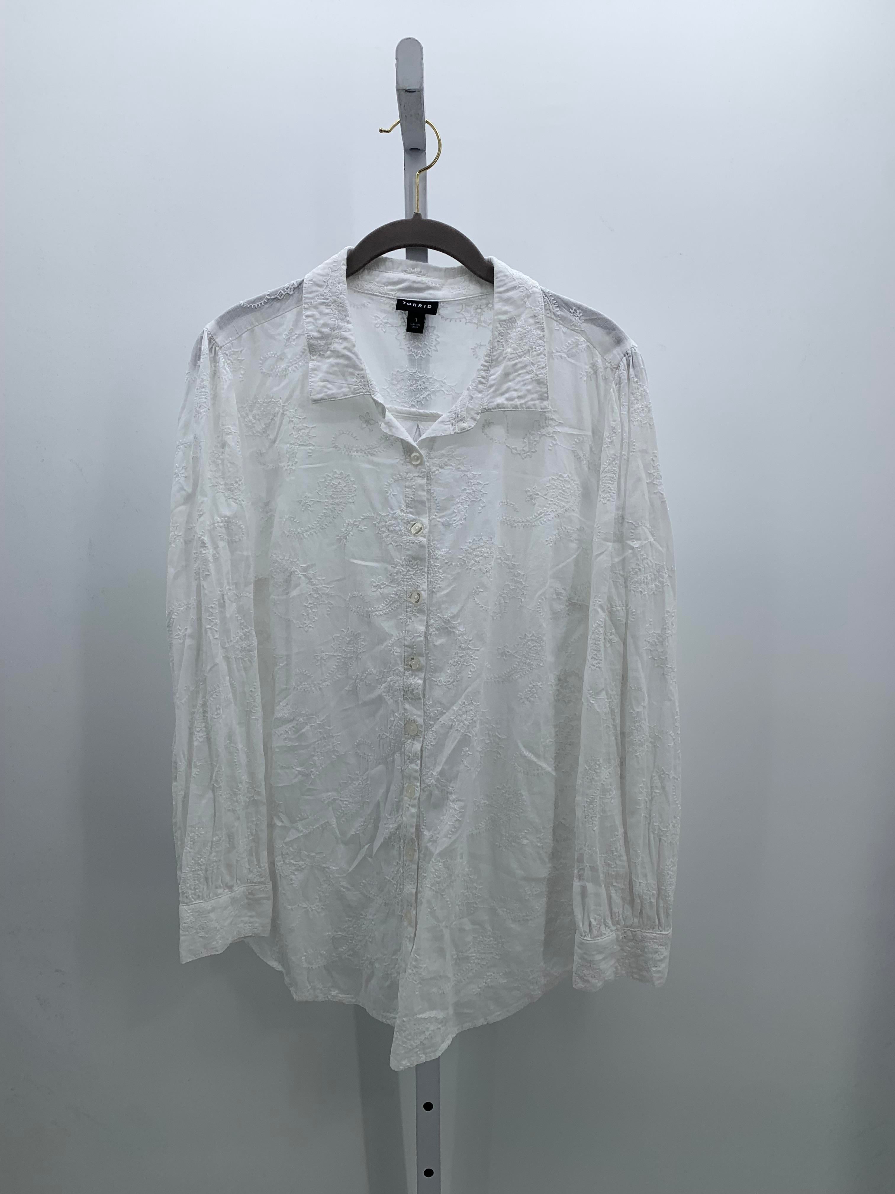 Torrid Size 1X Womens Long Sleeve Shirt