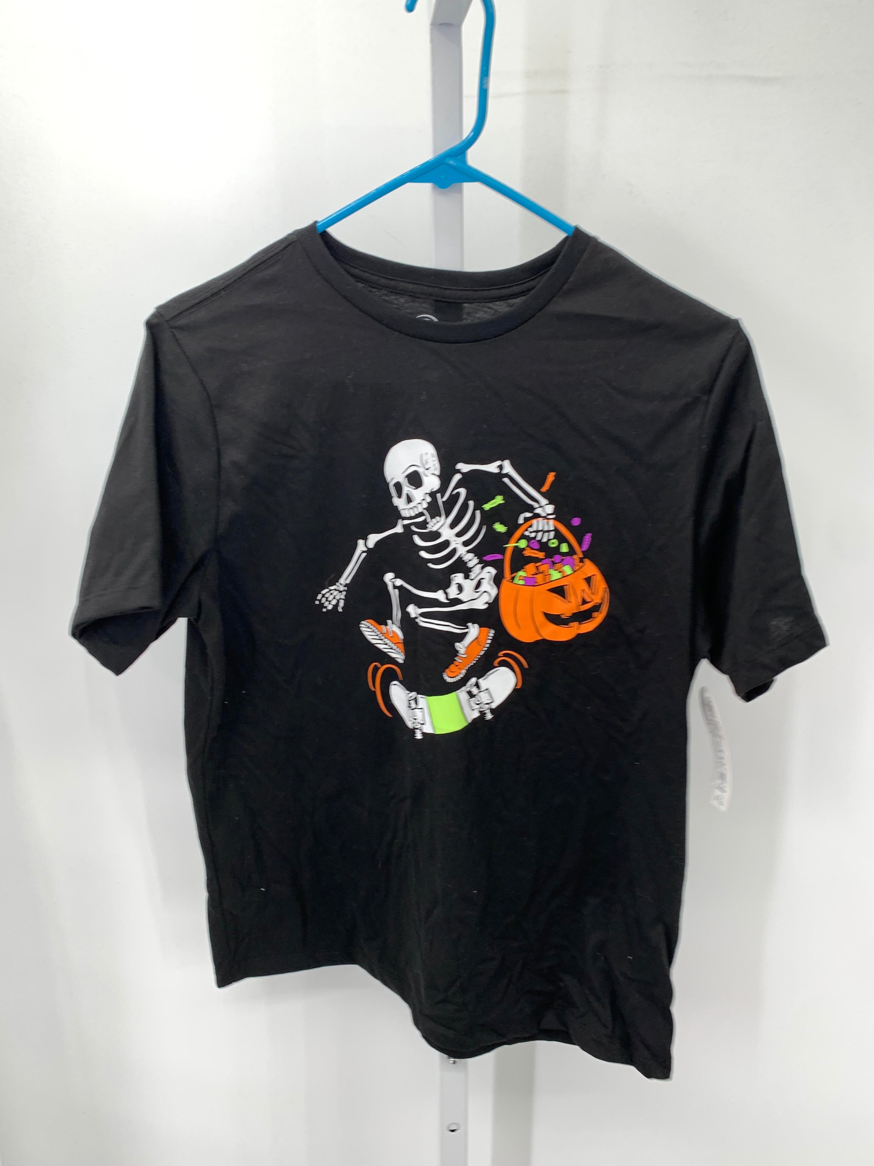 NEW SHORT SLV SHIRT SKATEBOARD SKELETON