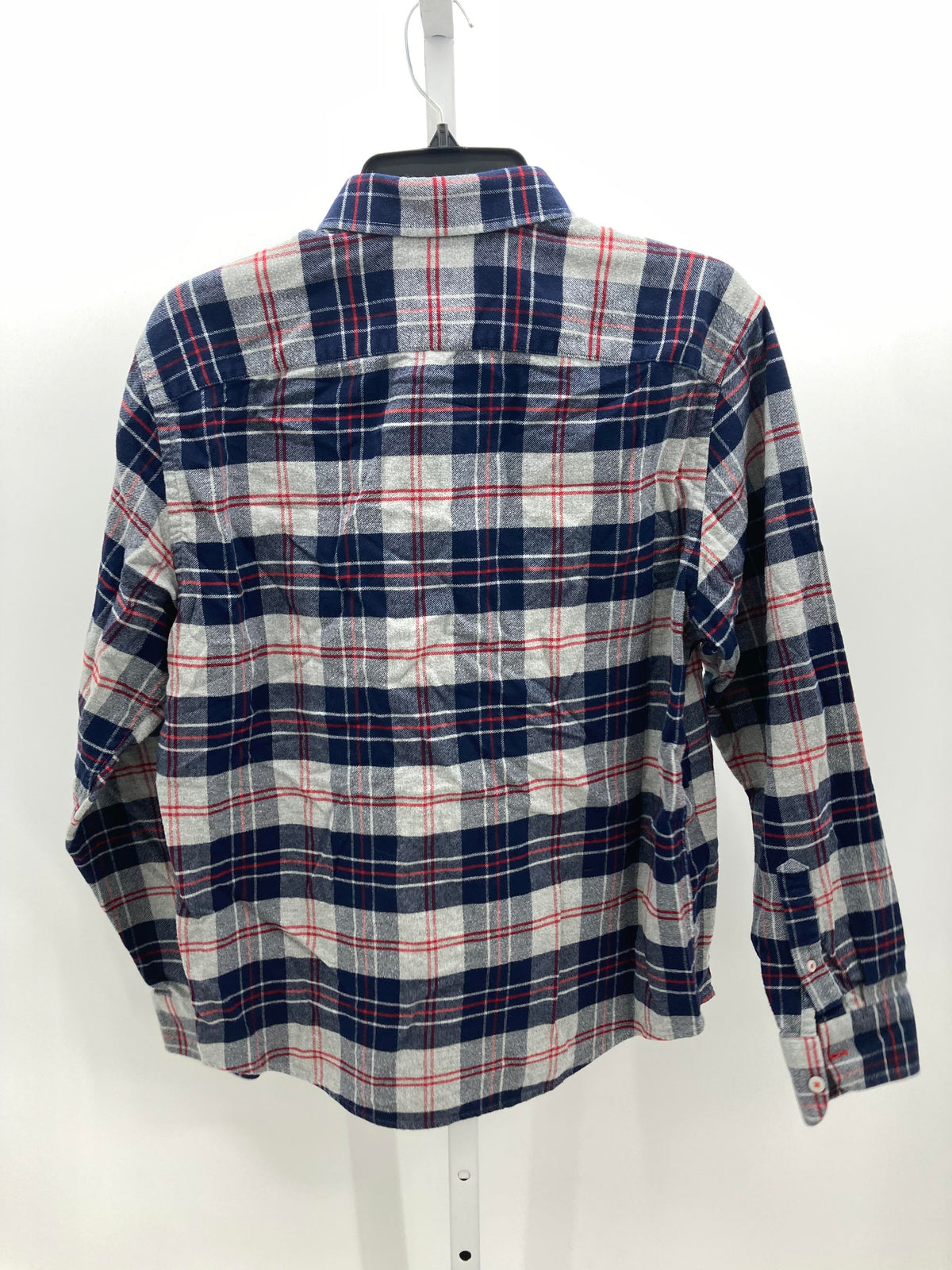 RED PLAID BTN DOWN