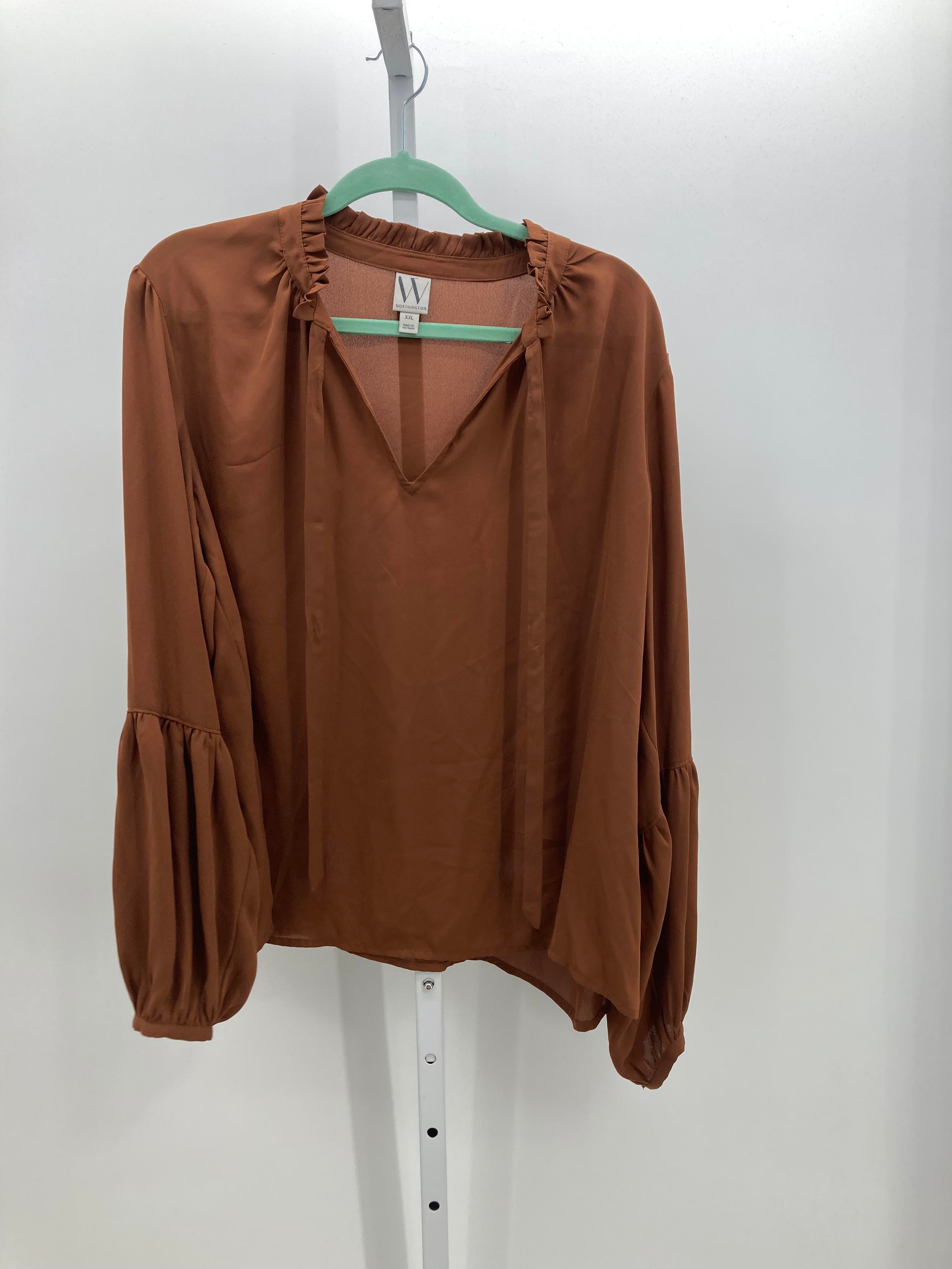 Worthington Size XXL Misses Long Sleeve Shirt