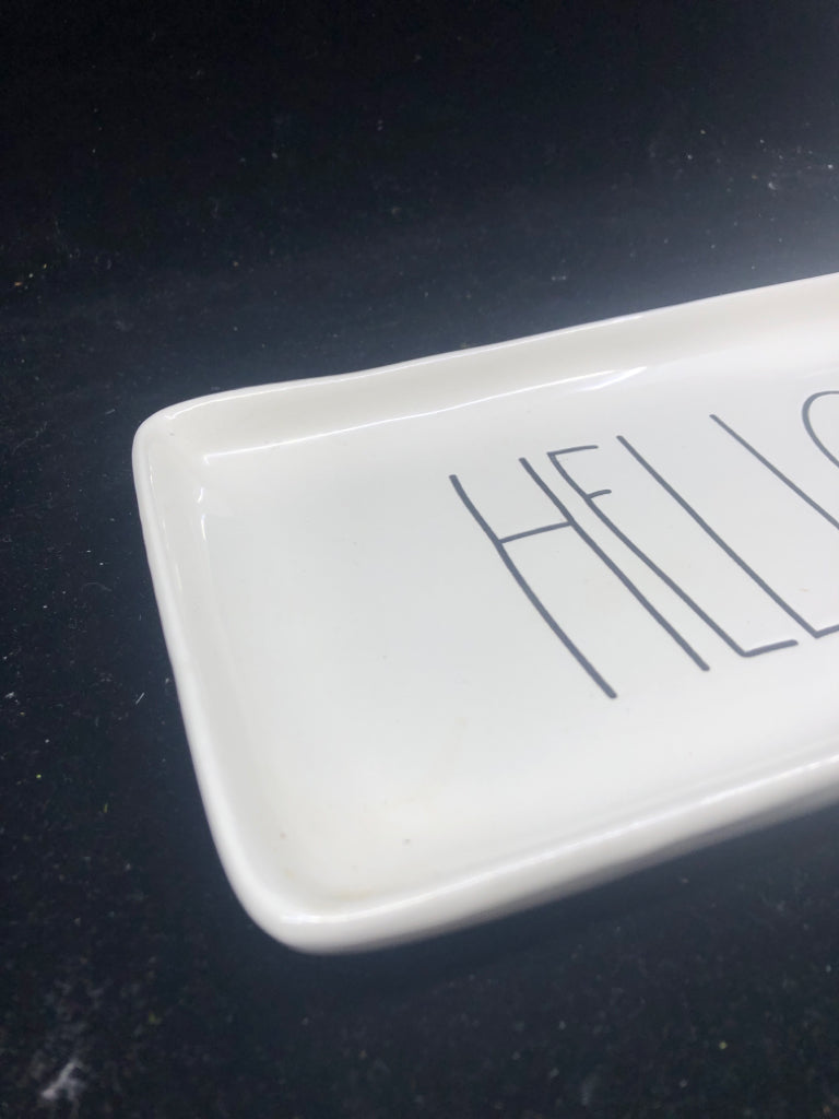 RAE DUNN SQUARE HELLO PLATE.