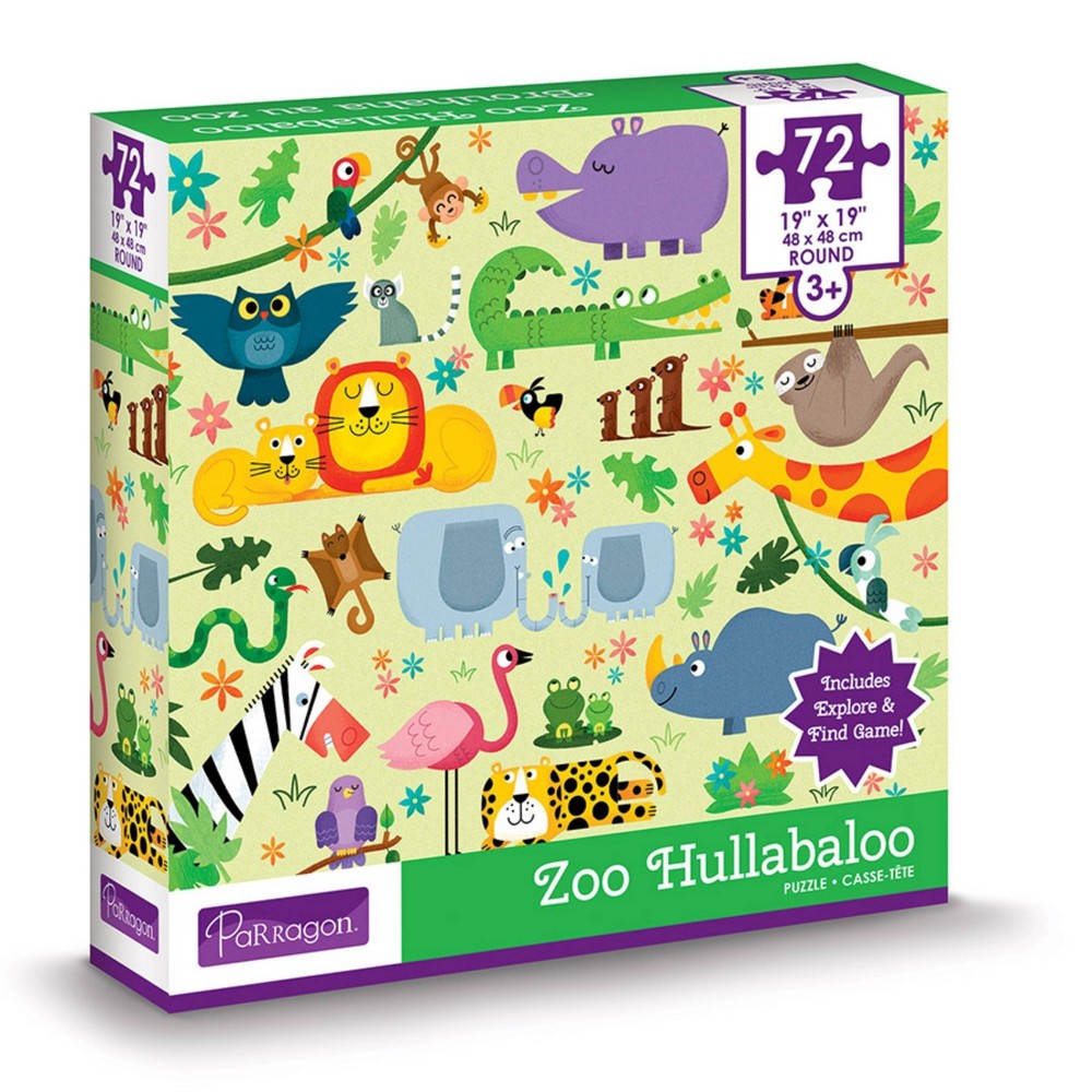 Parragon Zoo Hullabaloo Kids Jigsaw Puzzle - 72pc -
