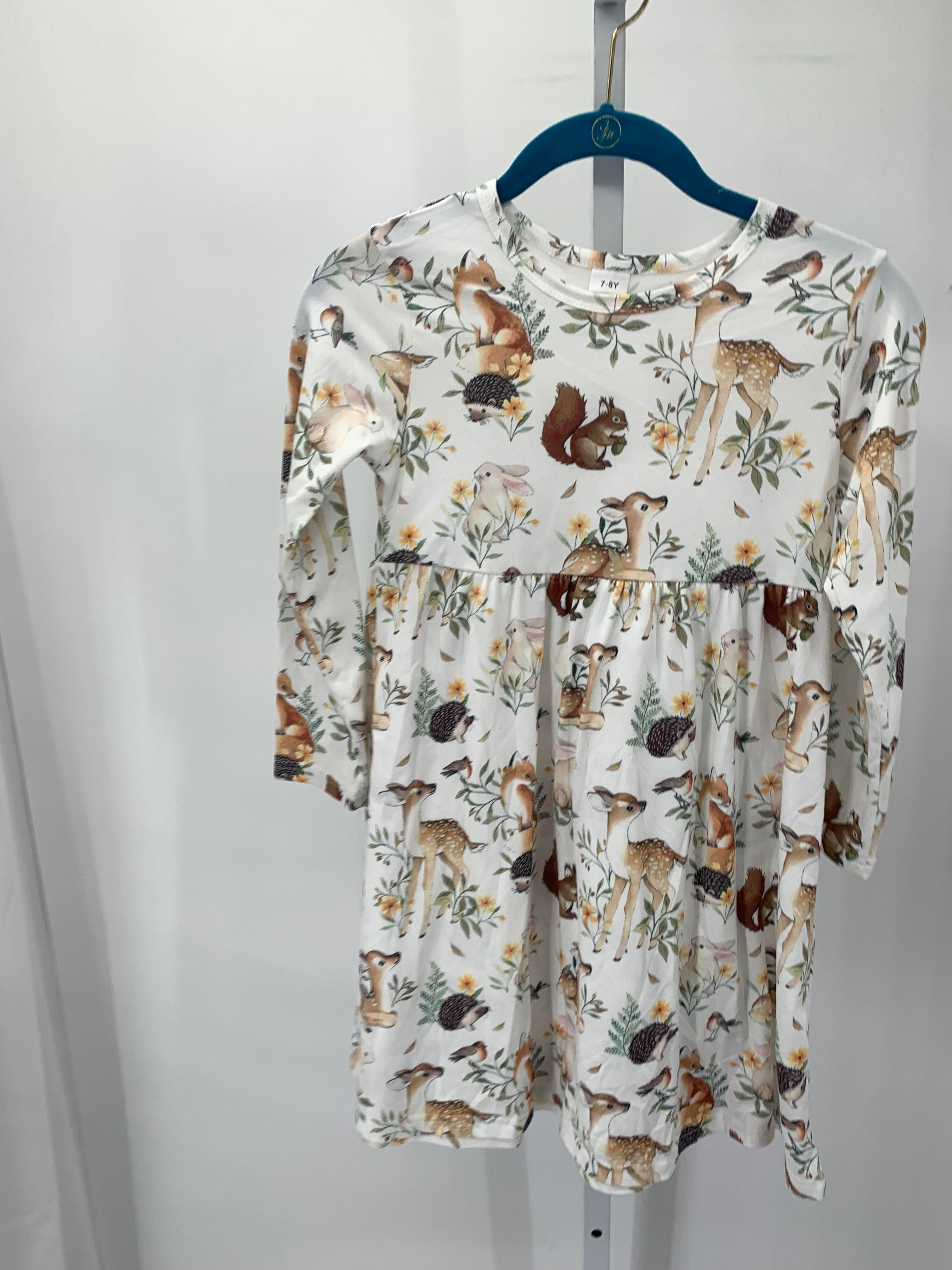 Size 7-8 Girls Long Sleeve Dress