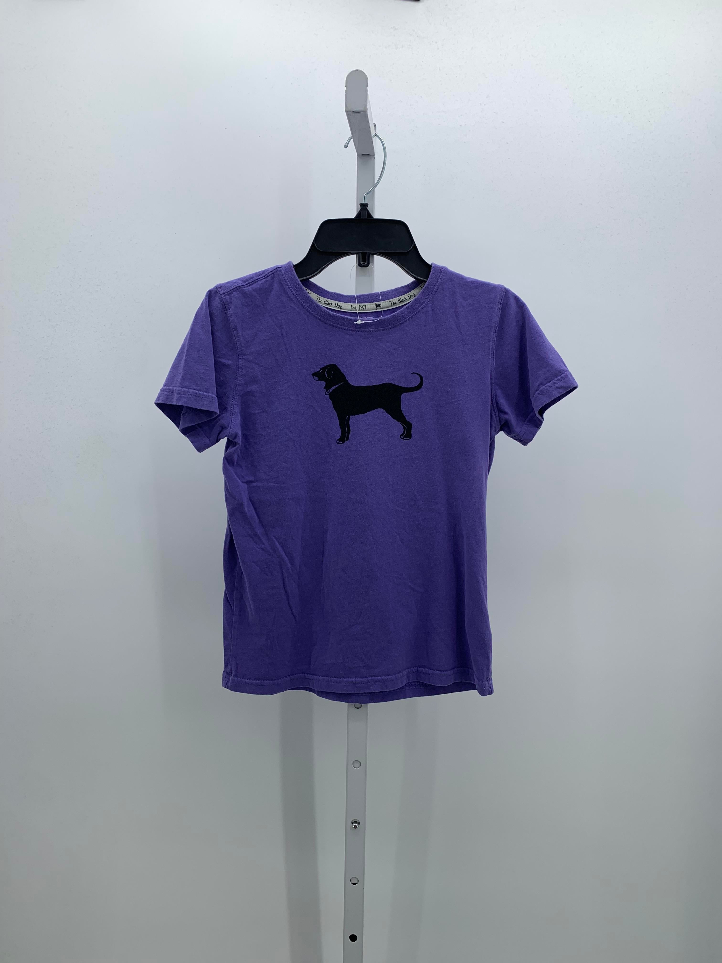 Black Dog Size 10-12 Girls Short Sleeve Shirt
