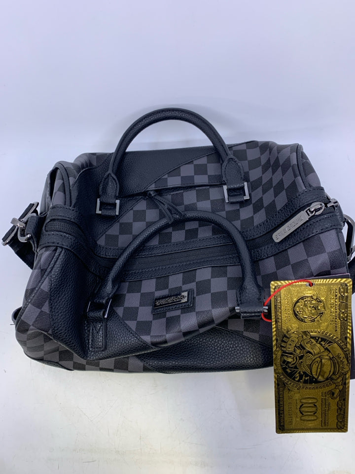 Sprayground Limited Edition Checkered Mini Duffle- New With Tags