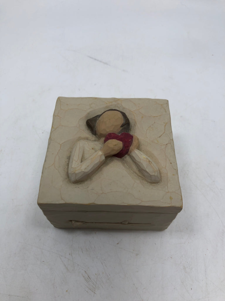 "FROM THE HEART" WILLOW TREE BOX.