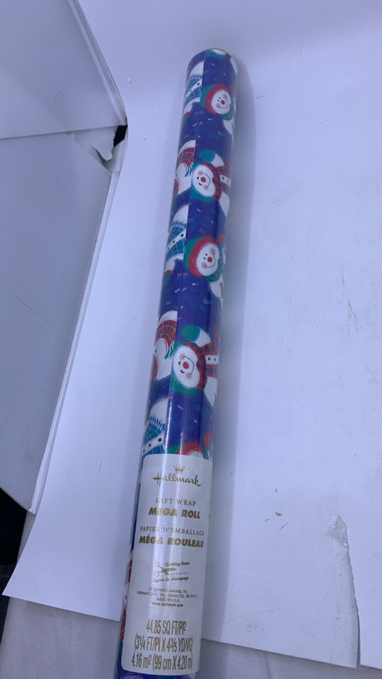 NIP SNOWMAN MEGA ROLL WRAPPING PAPER.