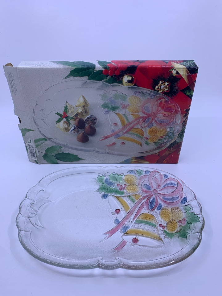 MIKASA FESTIVE BELLS OBLONG PLATTER IN BOX