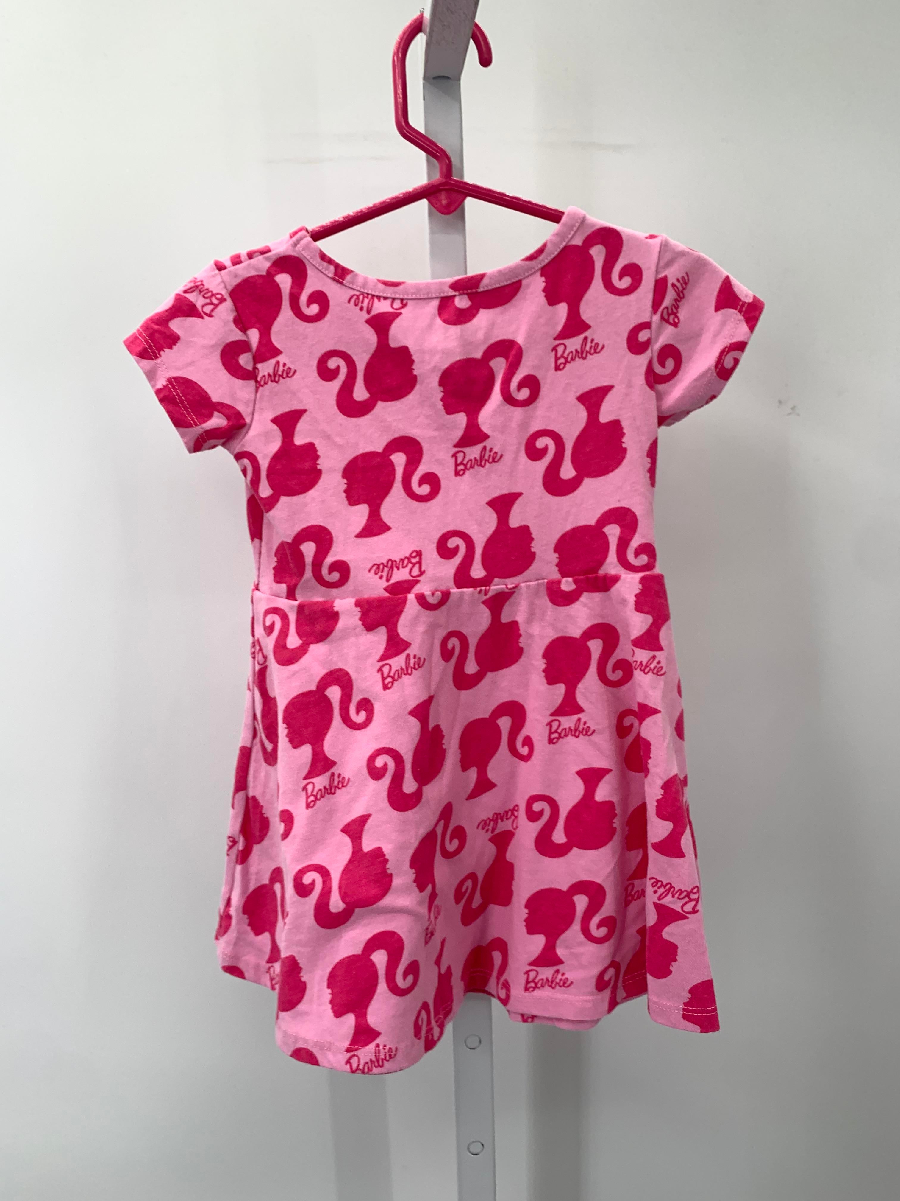 Barbie Size 2T Girls Short Sleeve Dress