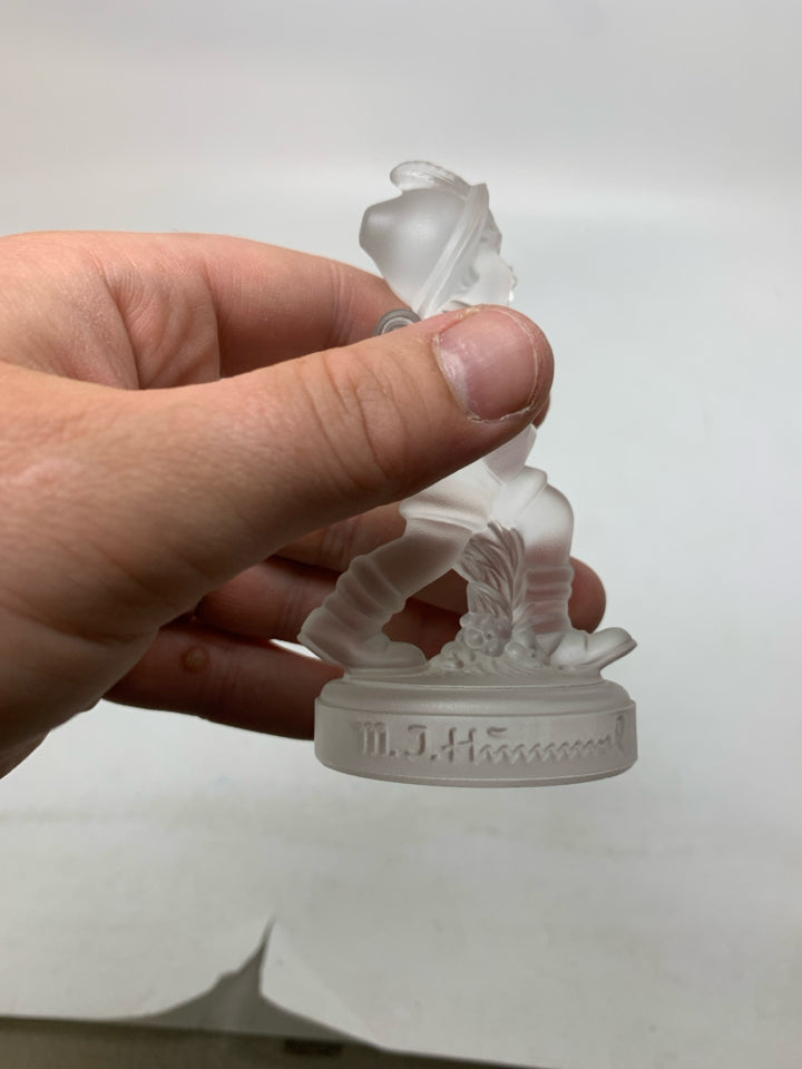 LEAD CRYSTAL HUMMEL SCHOOL BOY FIGURINE 1992.