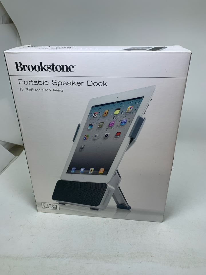 NIB PORTABLE SPEAKER DOCK FOR IPAD/ IPAD 2 TABLETS.