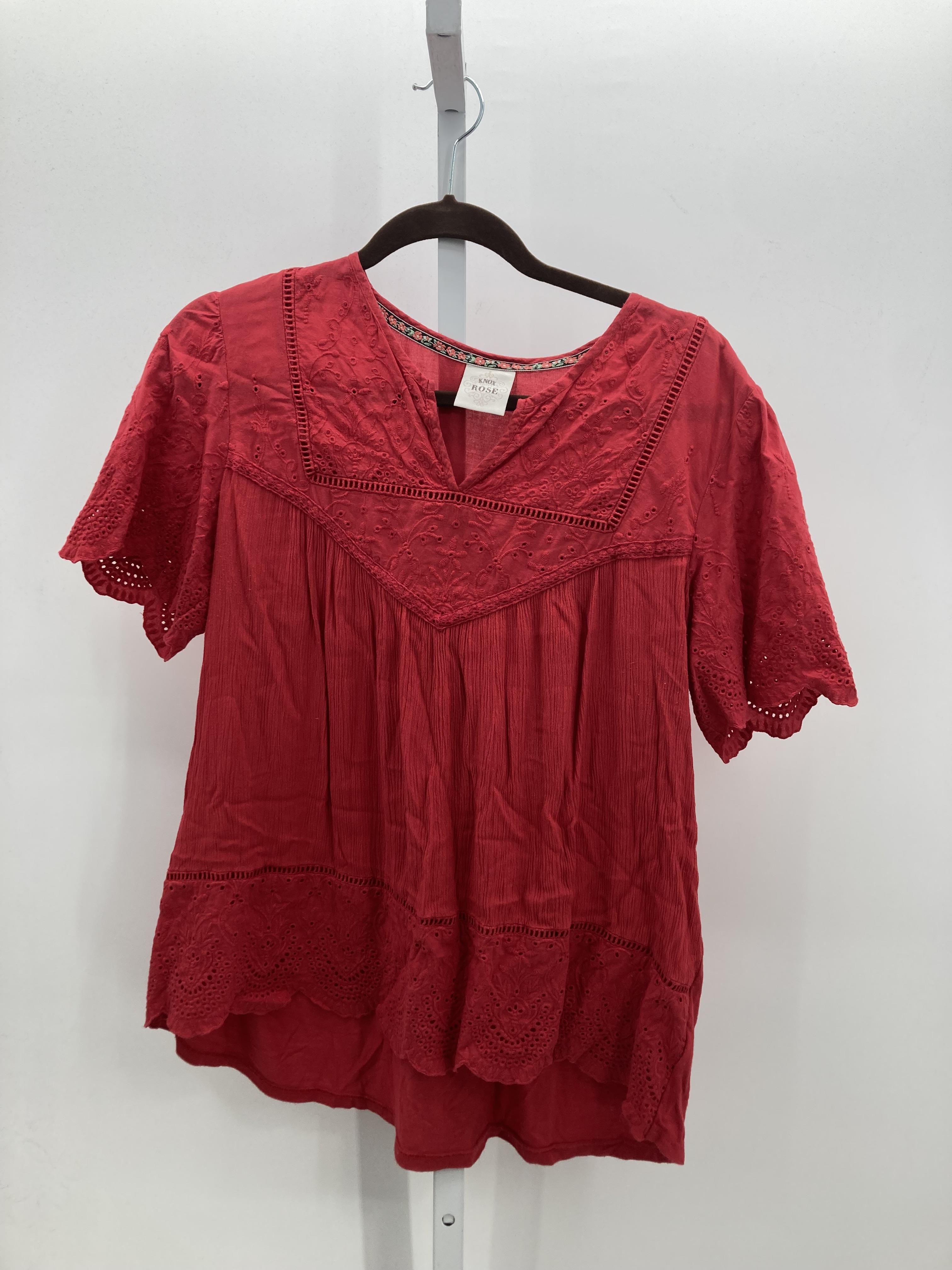 Knox Rose Size Large Misses Short Sleeve Shirt