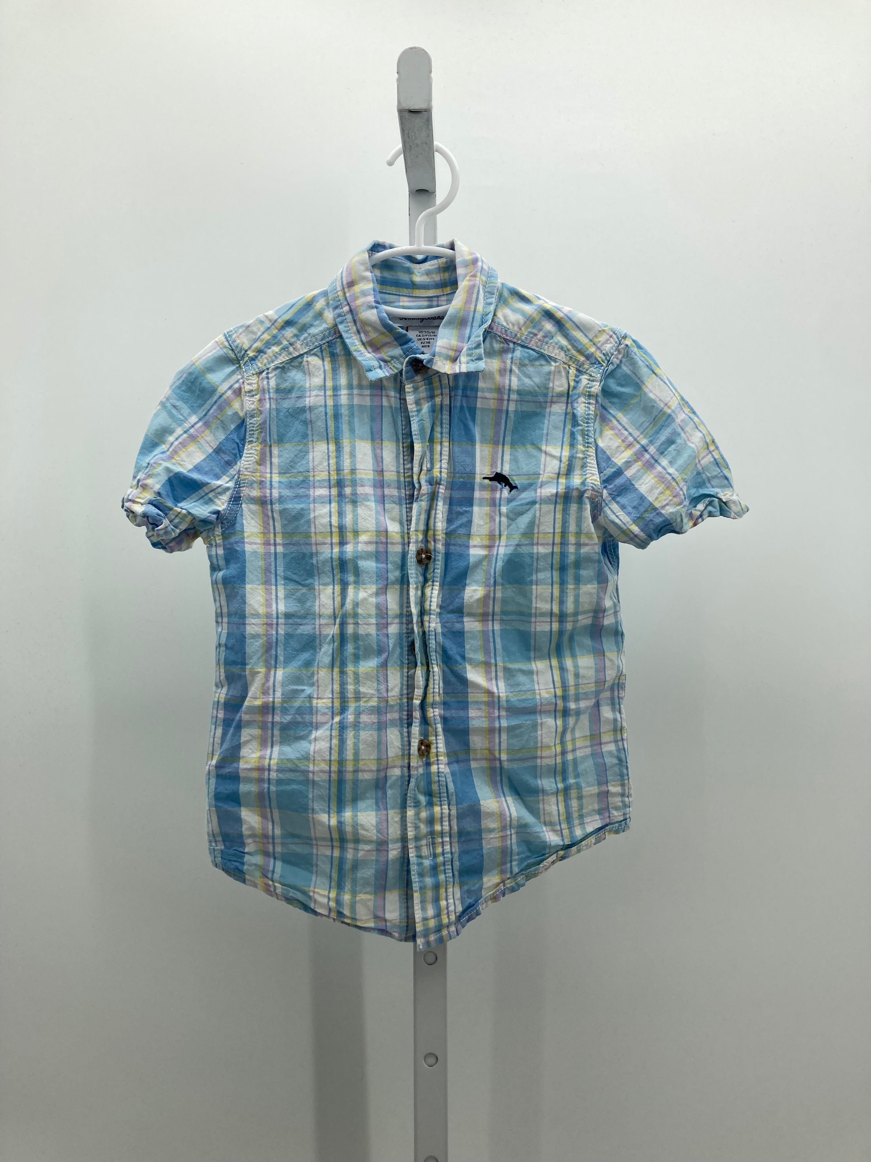 PURPLE YELLOW PLAID BTN DOWN