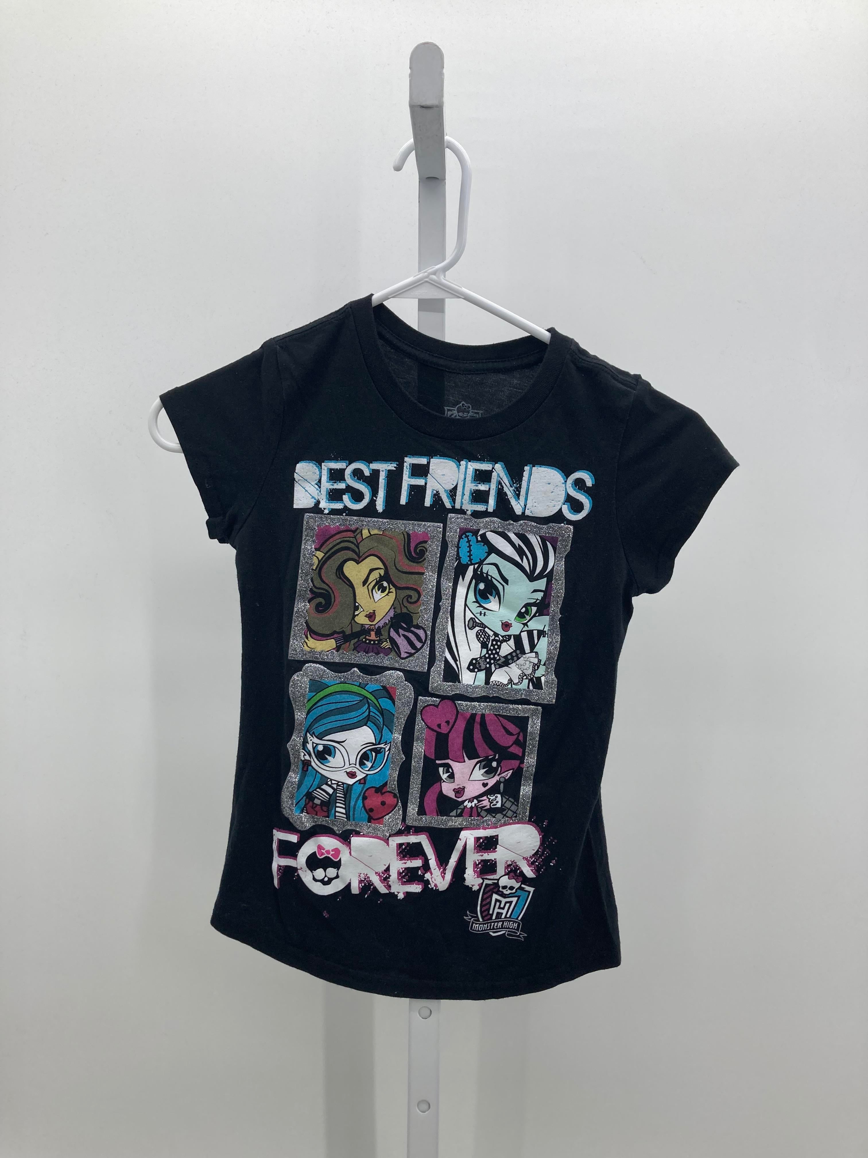 Monster High Size 7-8 Girls Short Sleeve Shirt