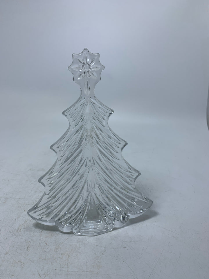 WATERFORD CRYSTAL CHRISTMAS TREE SCULPTURE.