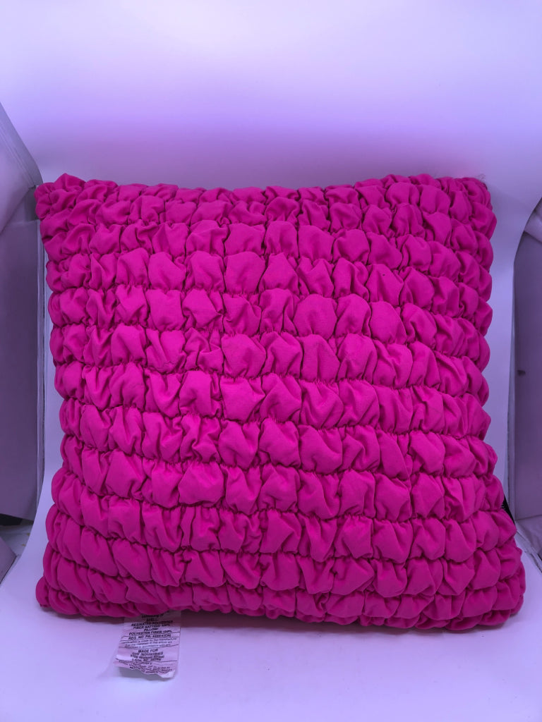 QUILTED PINK DKNY PILLOW.