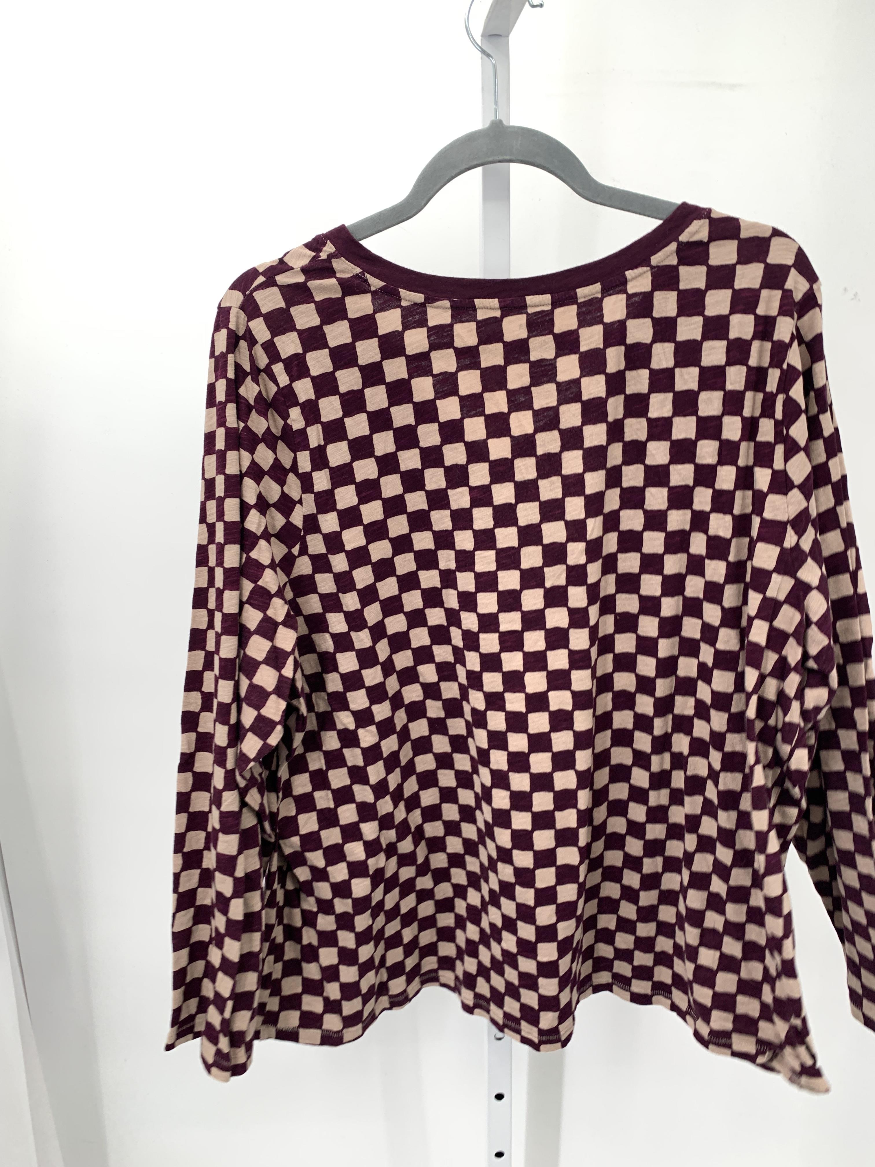 Sonoma Size 1X Womens Long Sleeve Shirt