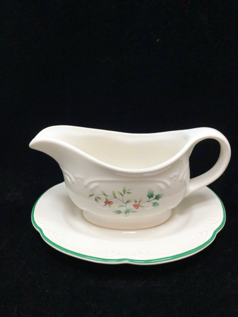 34PC HOLLY PATTERN DISH SET - PFALTZGRAFF SERV FOR 8.