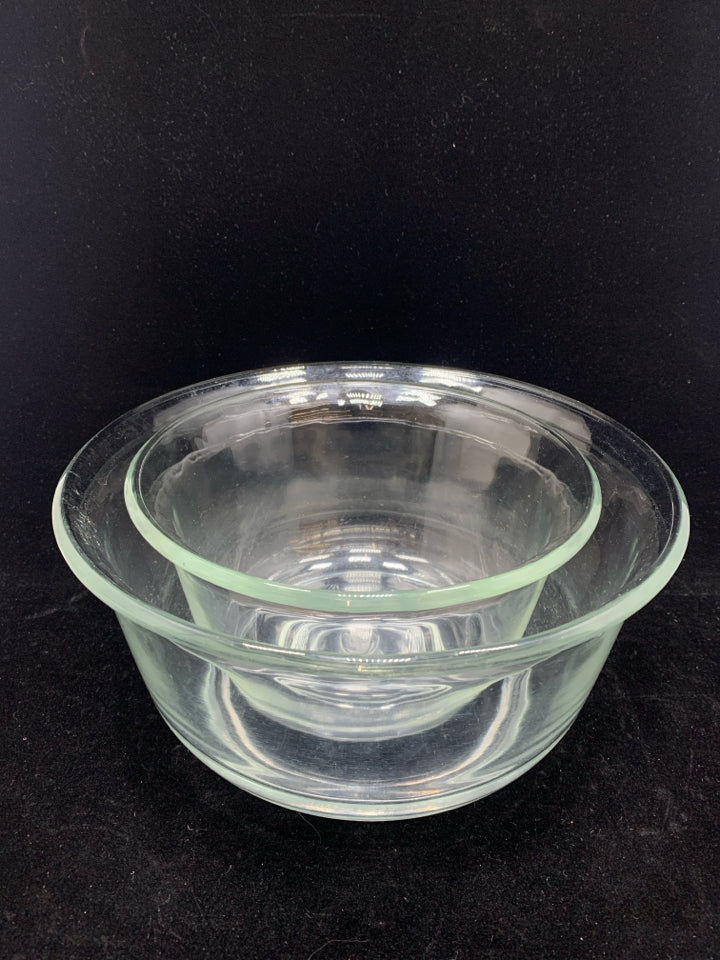 2 VTG GENERAL ELECTRIC GLASS MIXING BOWLS.