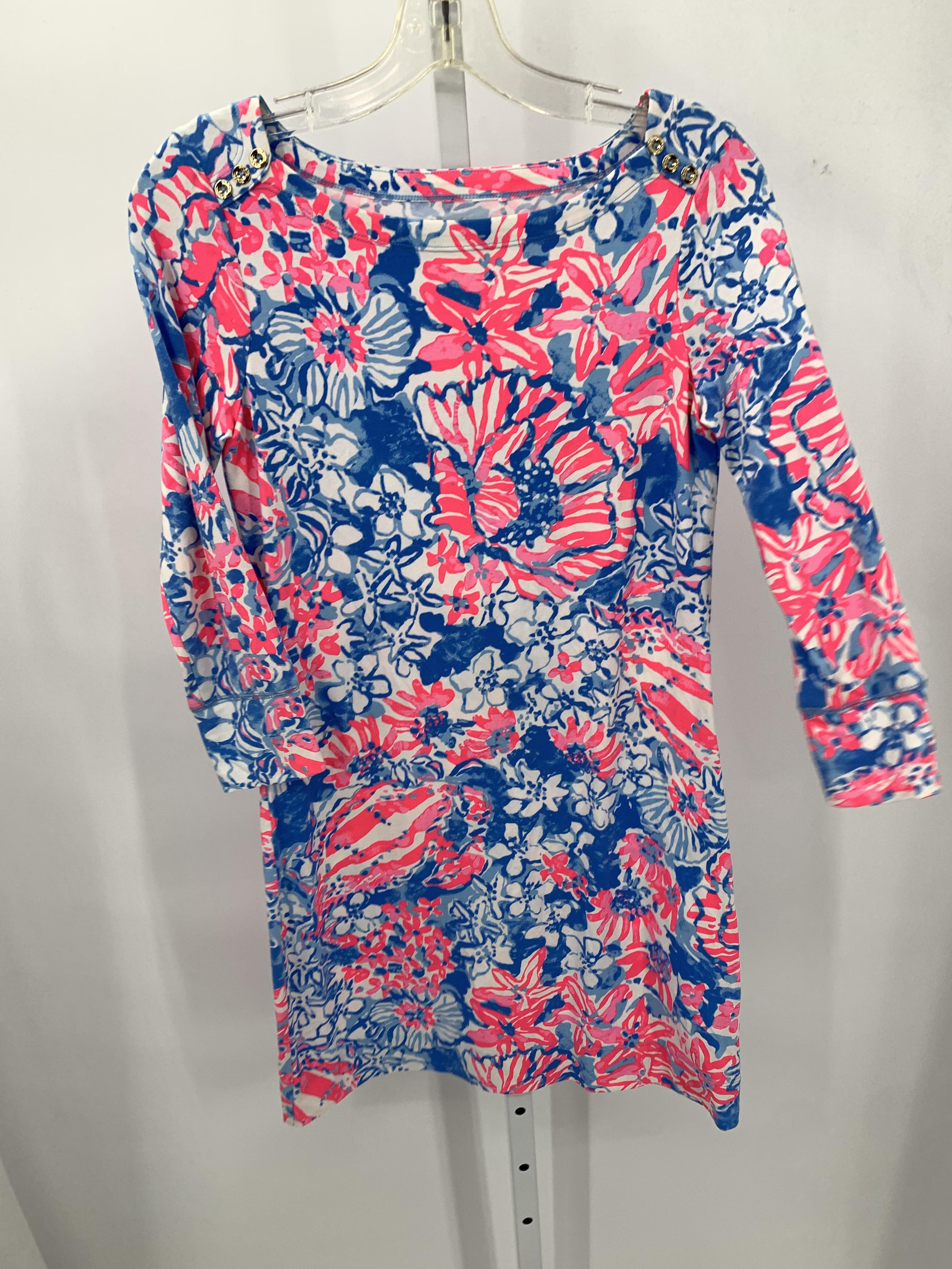 Lilly Pulitzer Size X Small Misses 3/4 Sleeve Dress