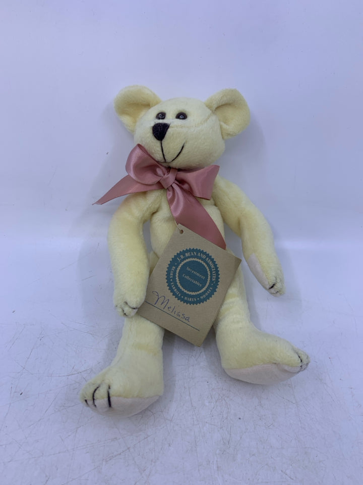 YELLOW BEAR W/ PINK BOW.