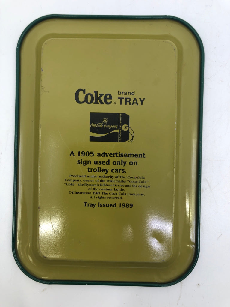 GREEN COKE TRAY.