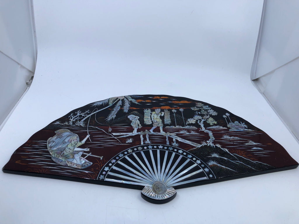 ASIAN FAN INLAY DESIGN.