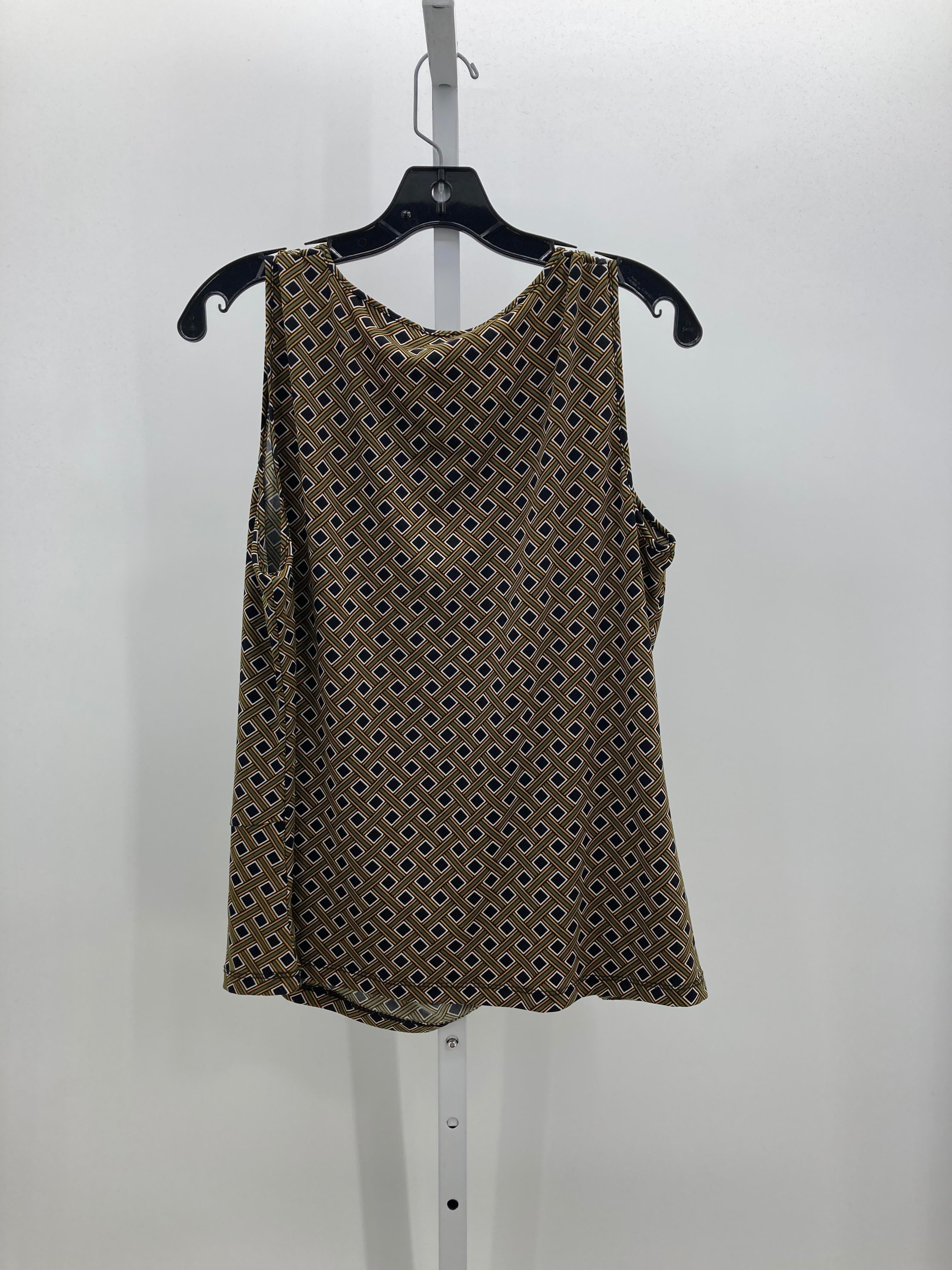 Jones New York Size Large Misses Sleeveless Shirt