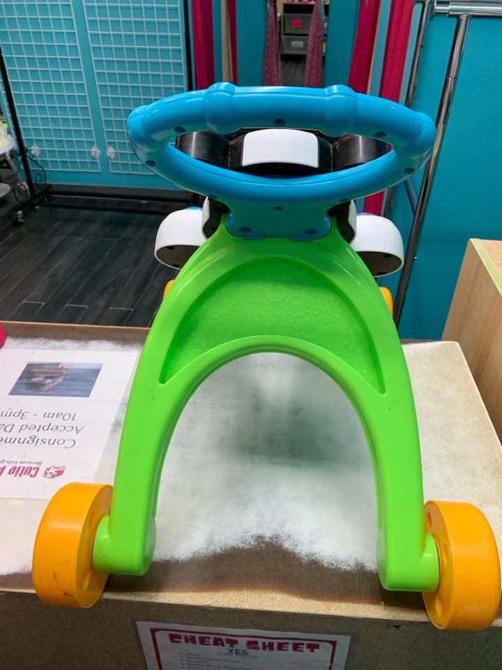 Fisher Price Baby Push Toy Learn with Me Zebra Walker Learning Activity