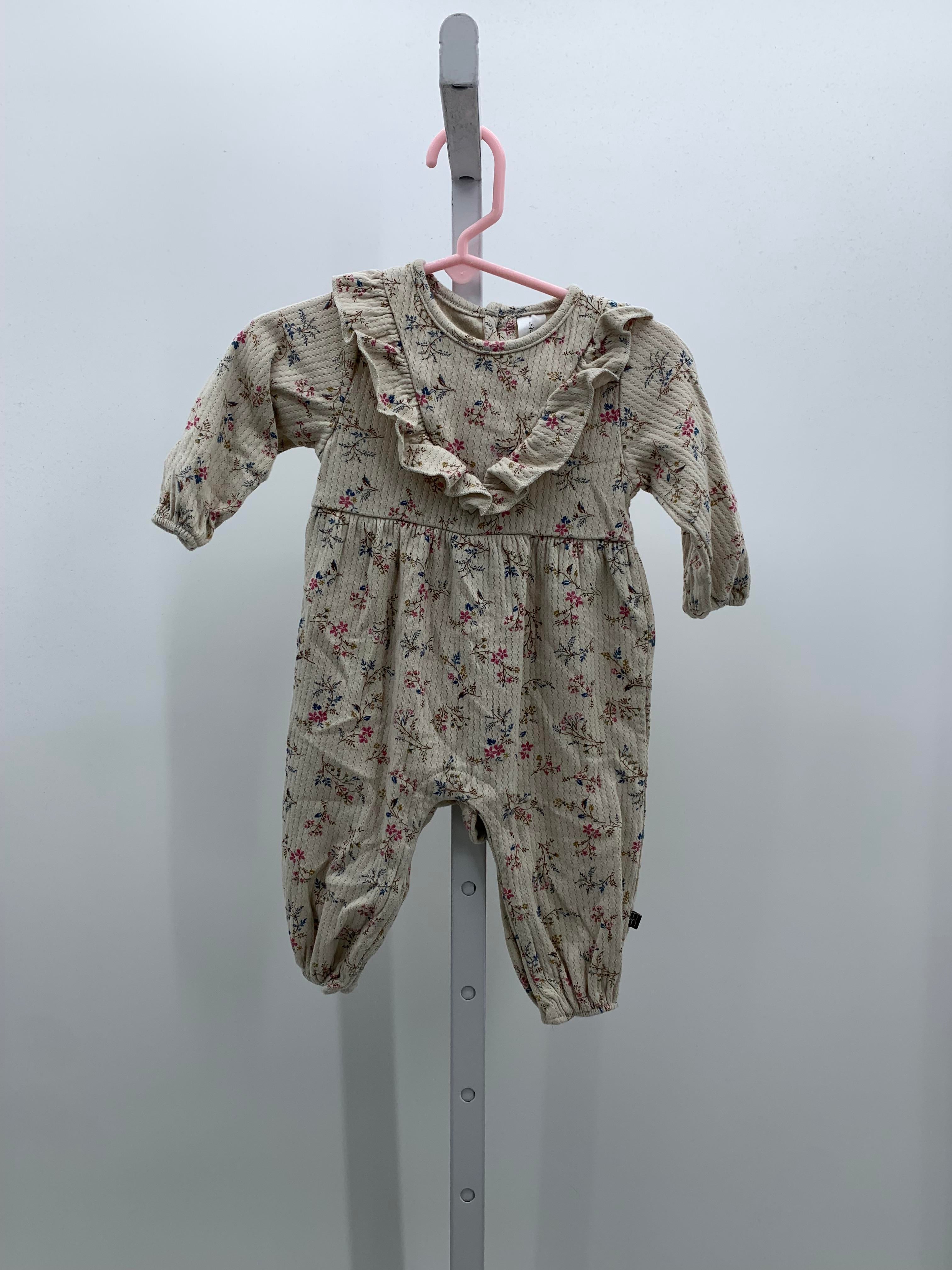 Modern Moments Size 3-6 Months Girls Long Slv. Romper