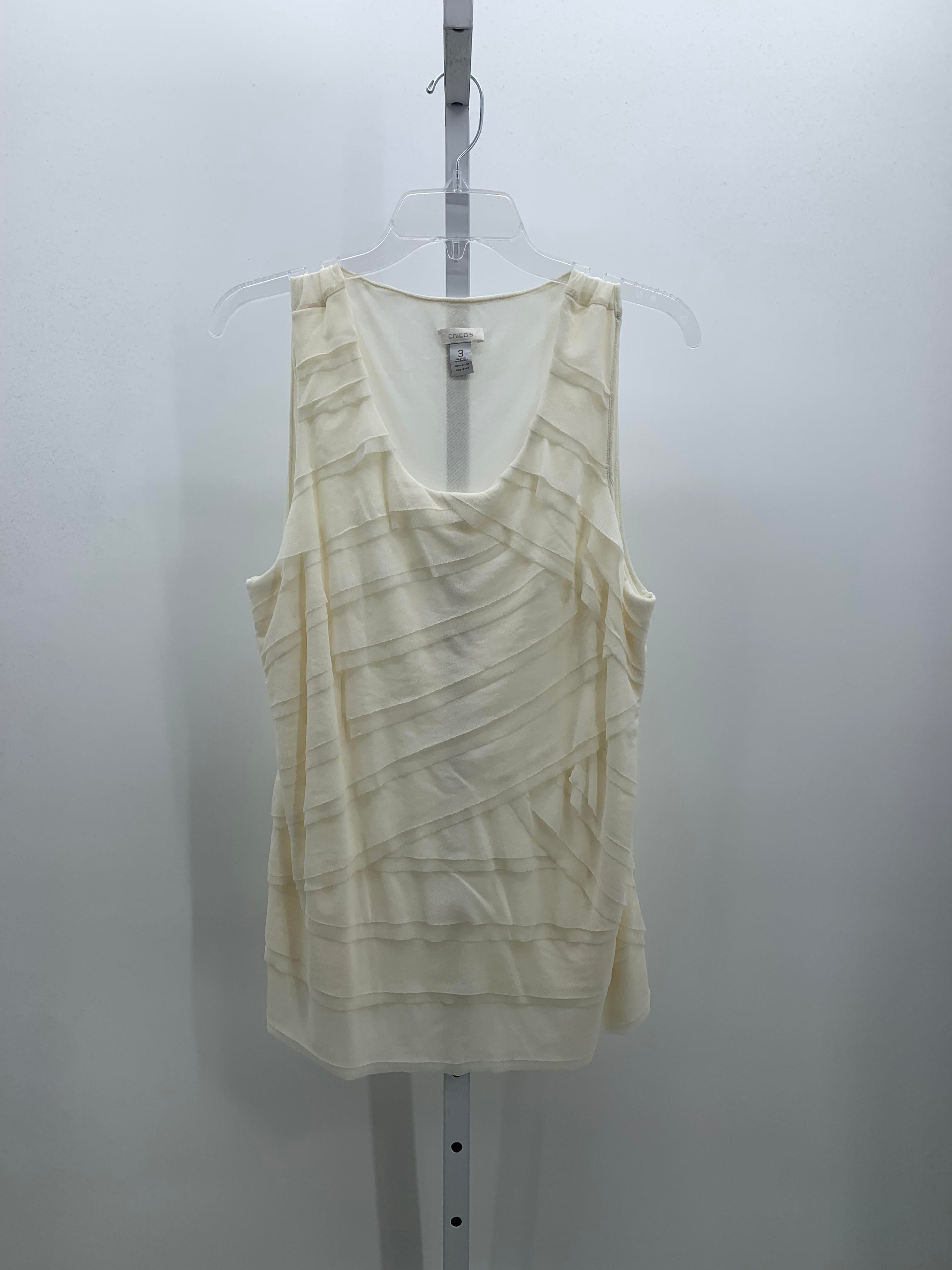 Chico's Size Large Misses Sleeveless Shirt