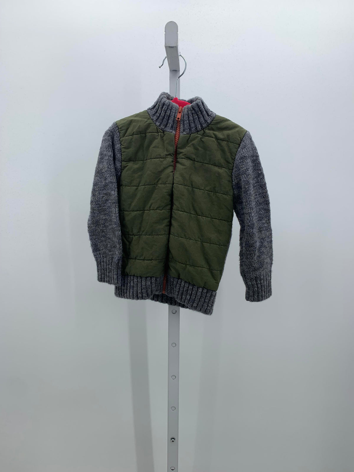 GREEN ZIP UP